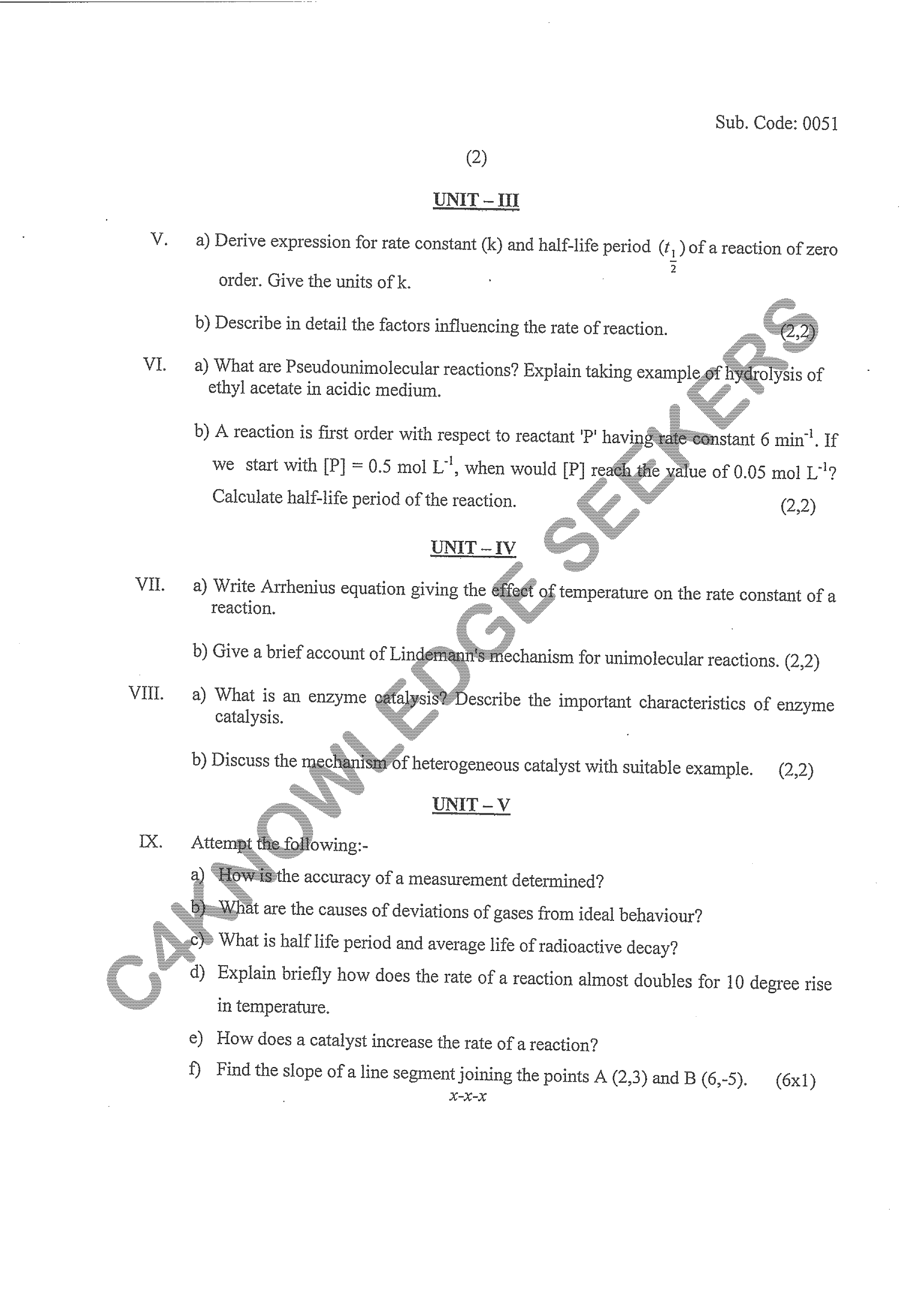 Question Paper 2020