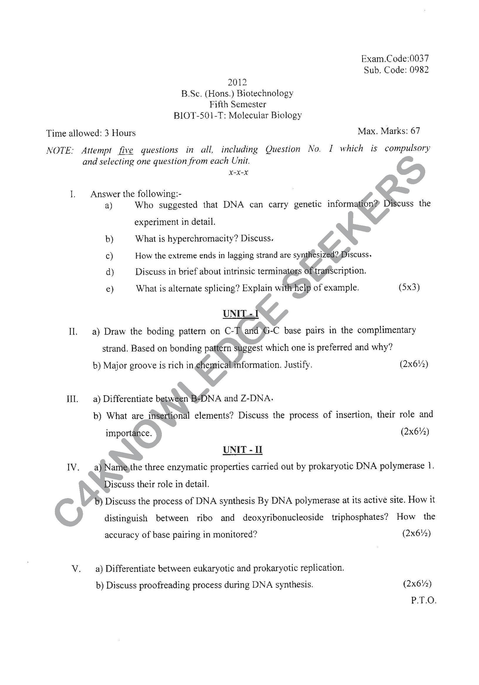 Question Paper 2021