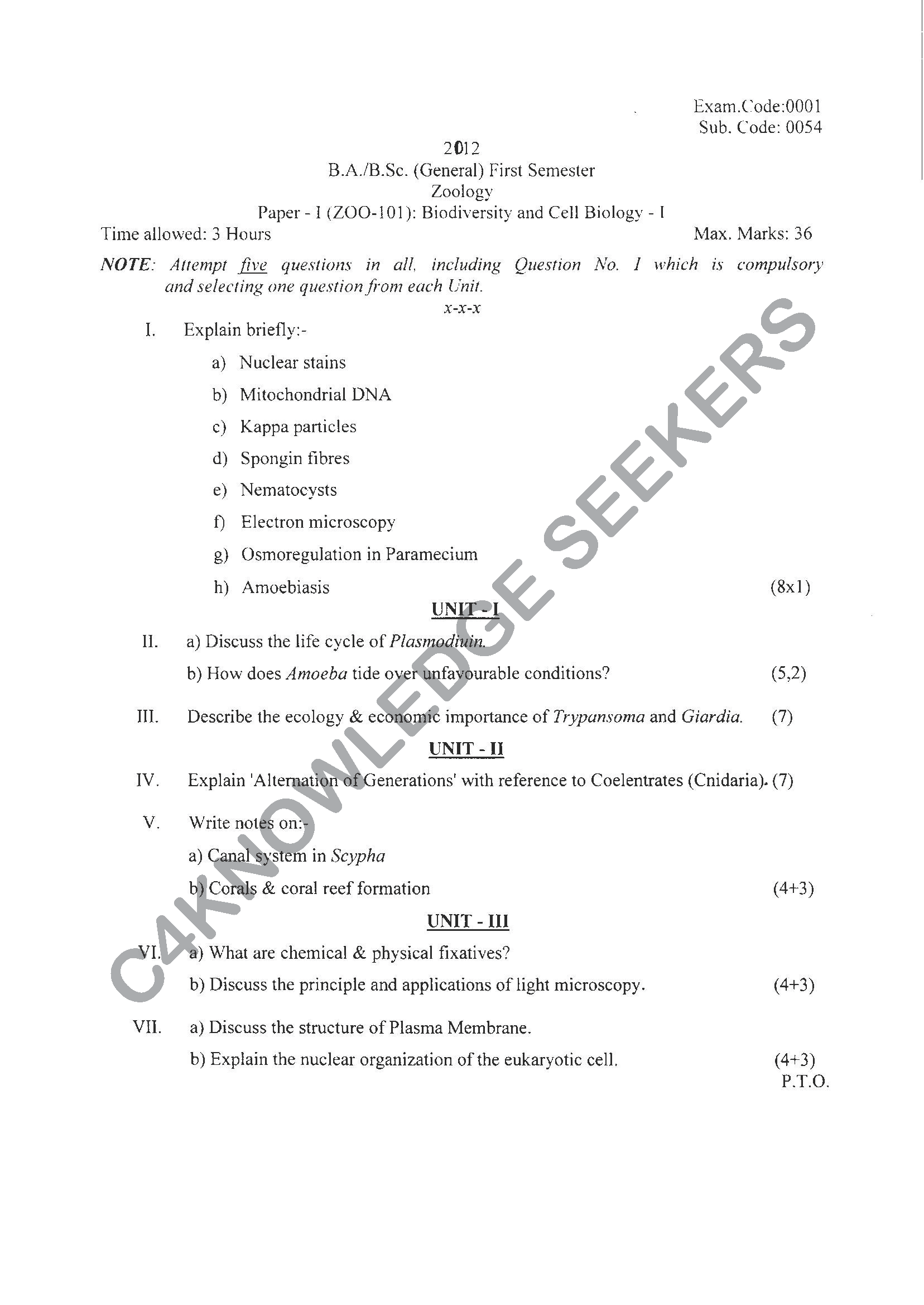 Question Paper 2021
