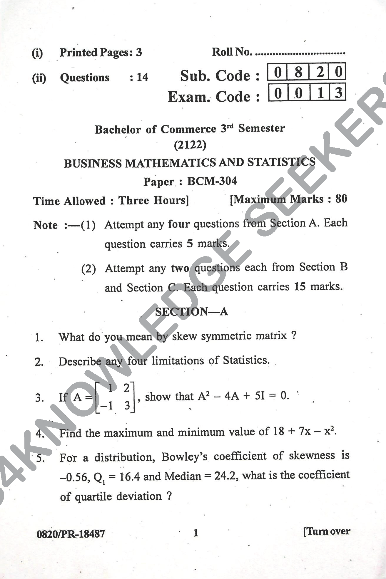 Question Paper 