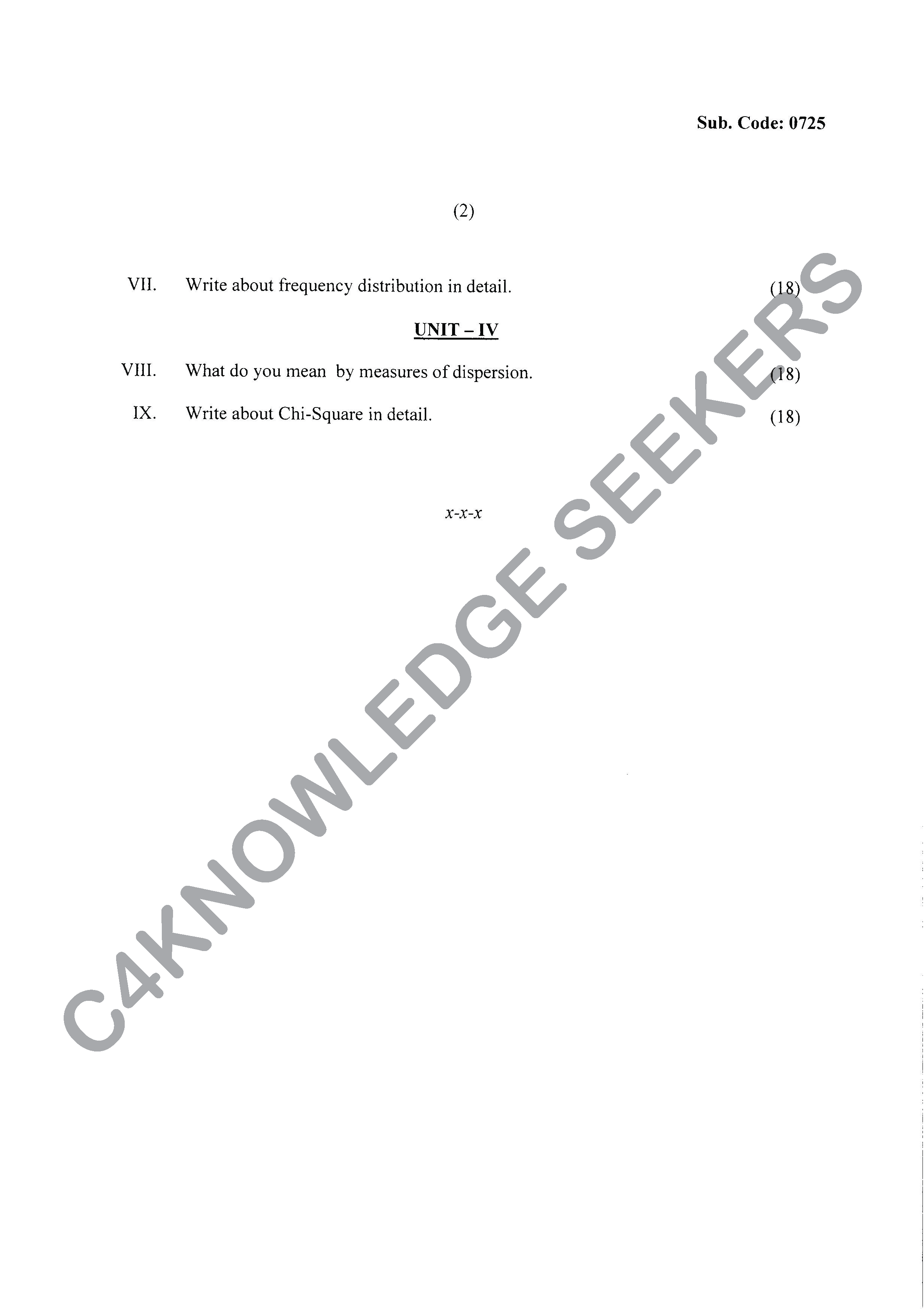 Question Paper 2020