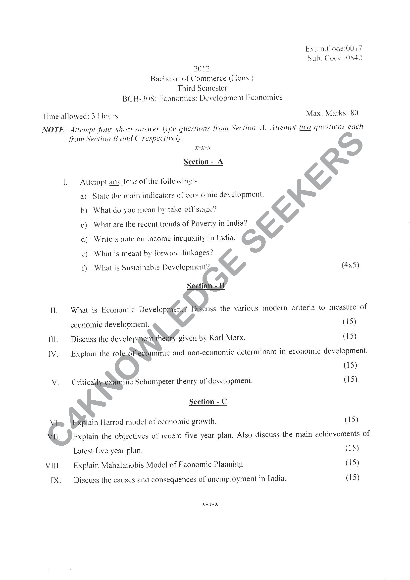Question Paper 2021