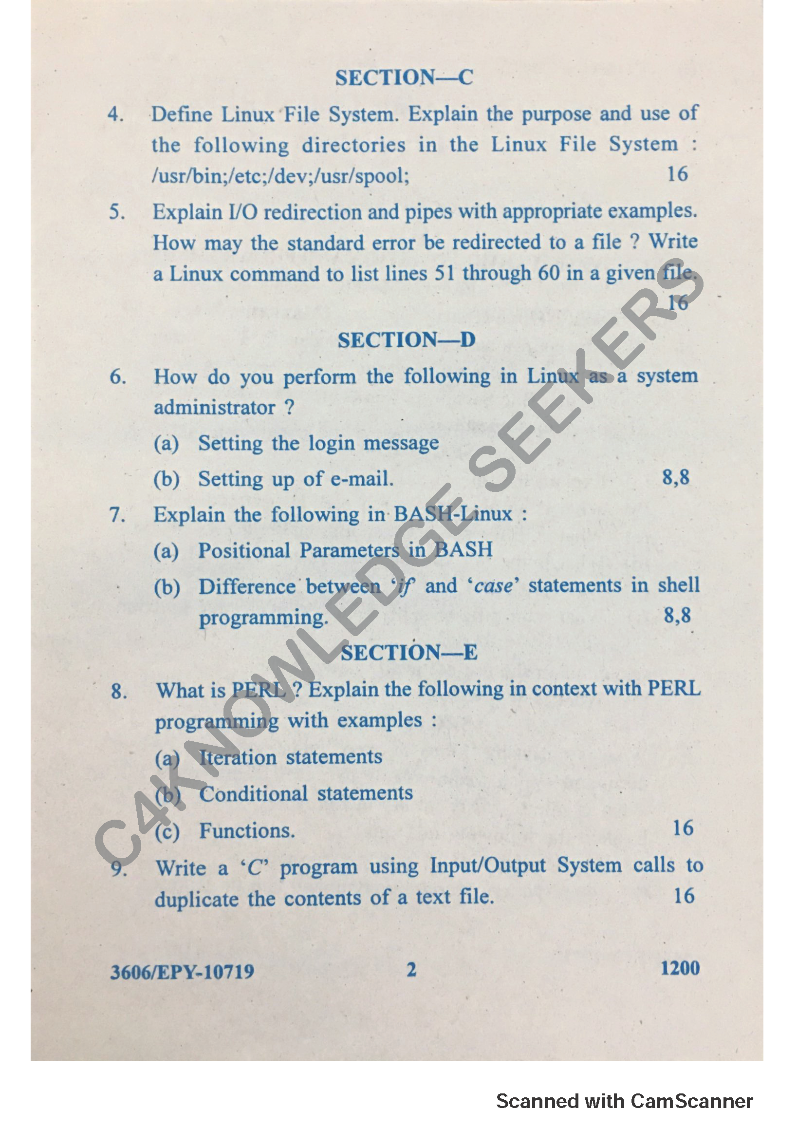 Question Paper 2018