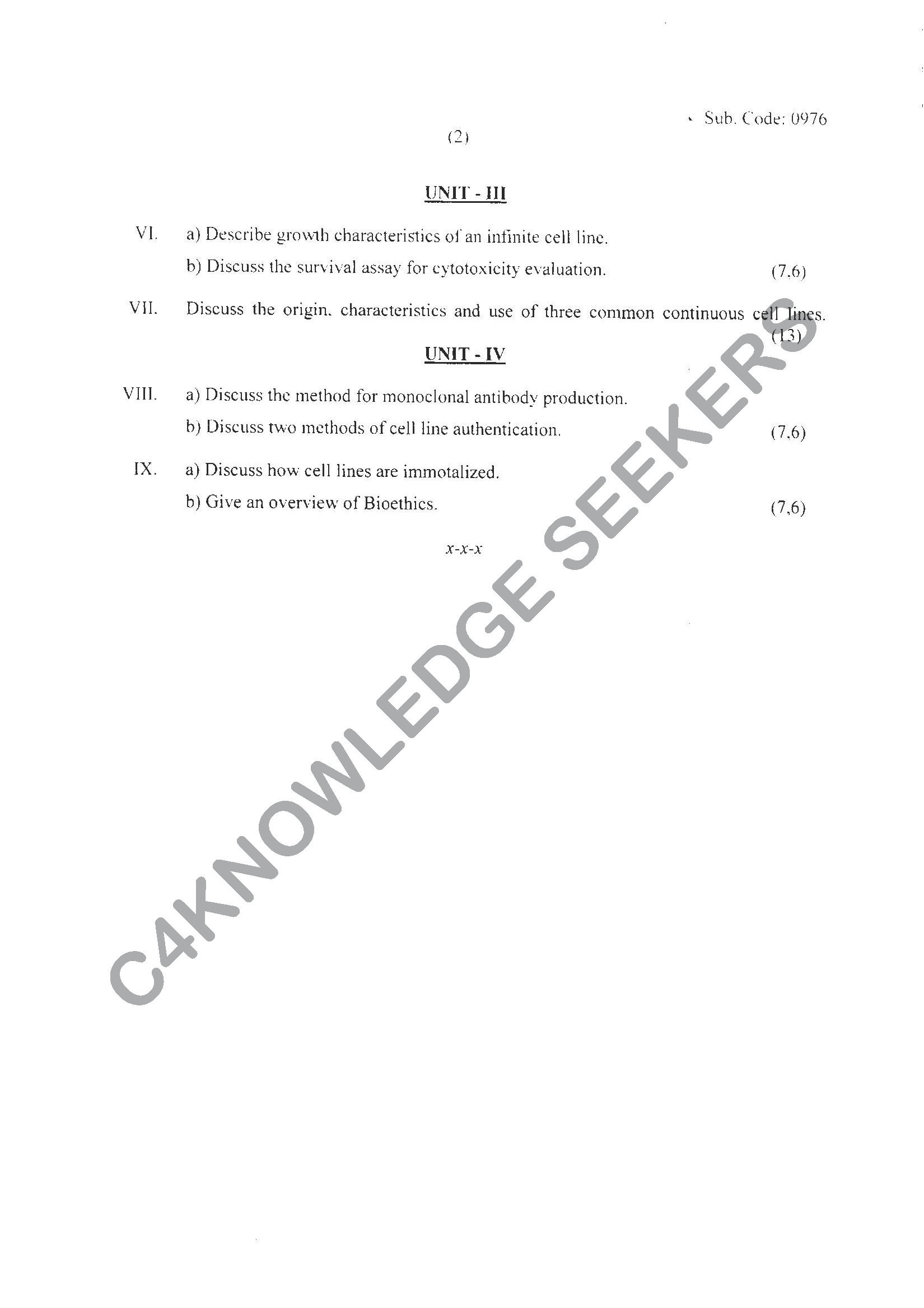 Question Paper 2021