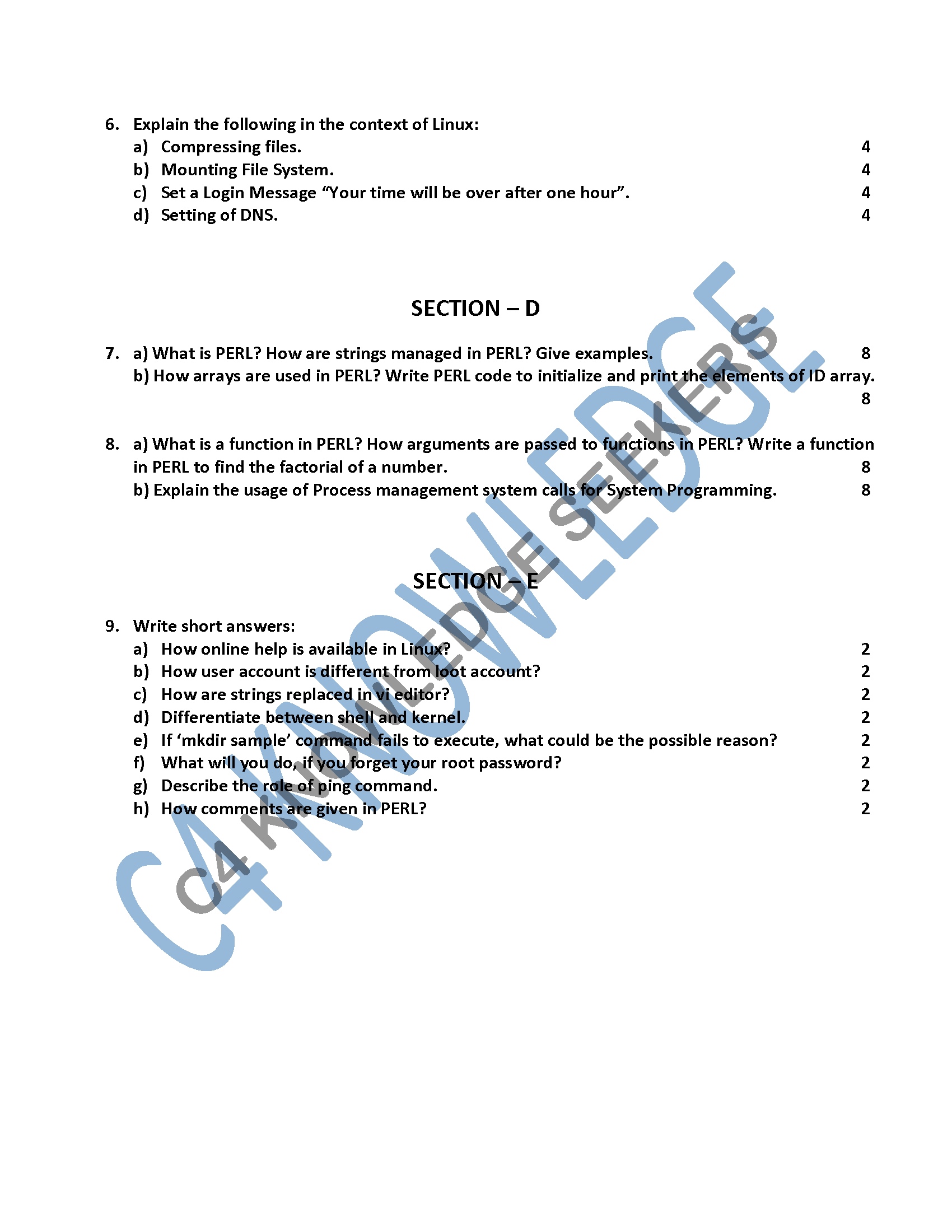 Question Paper 2020