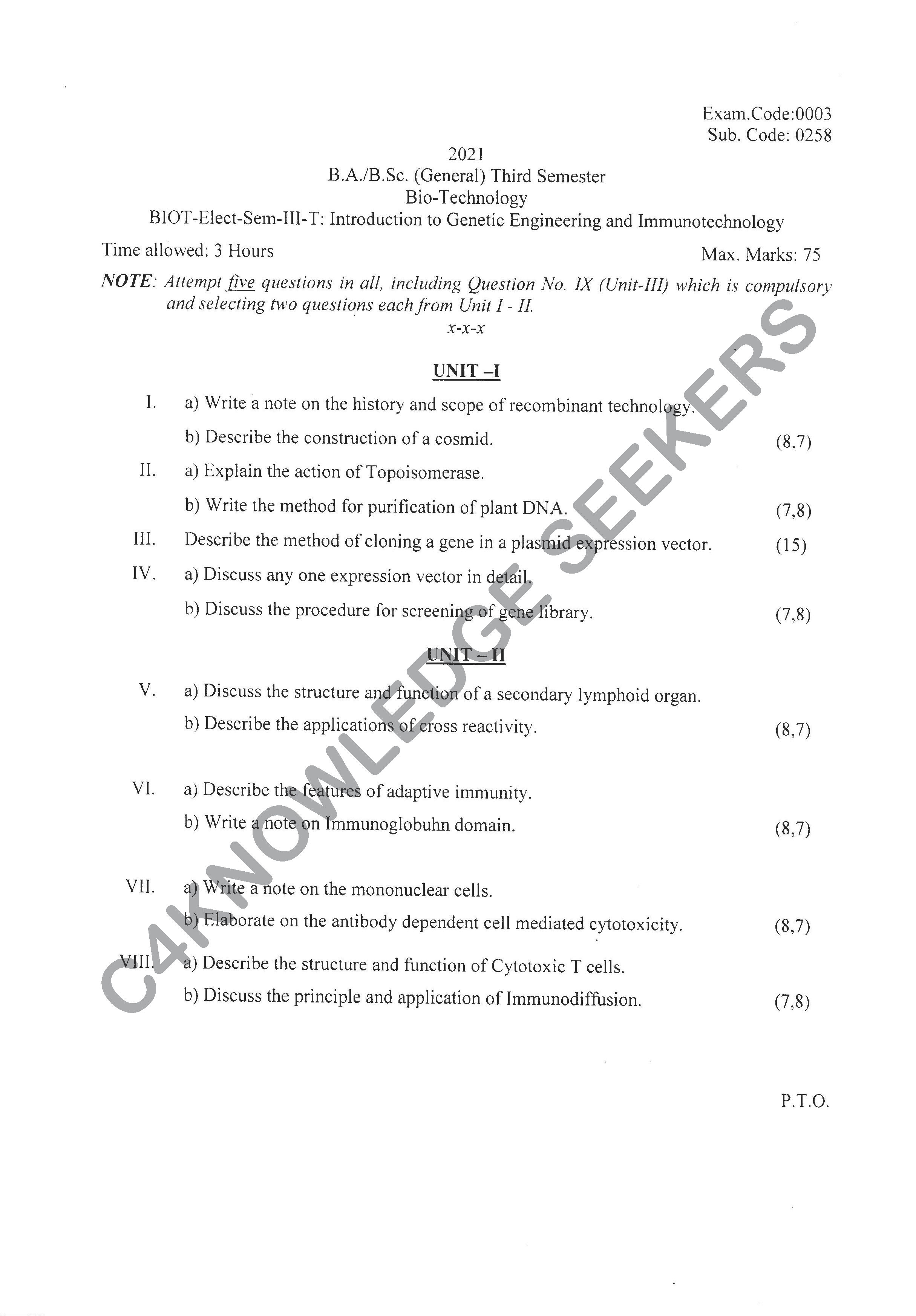 Question Paper 2020