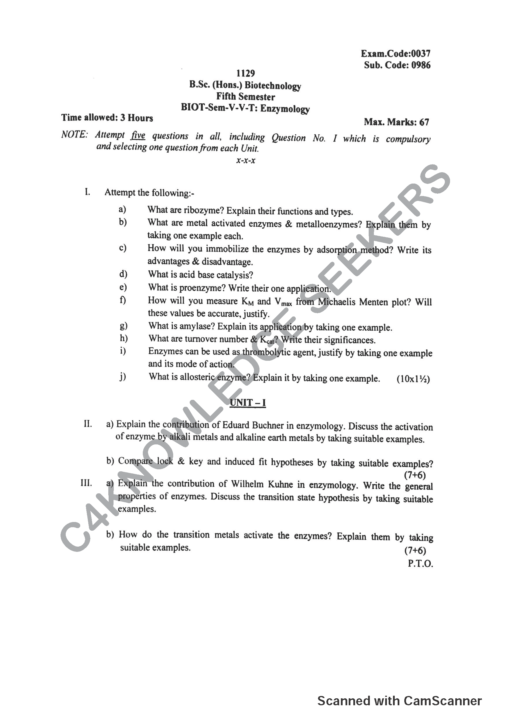 Question Paper 2019