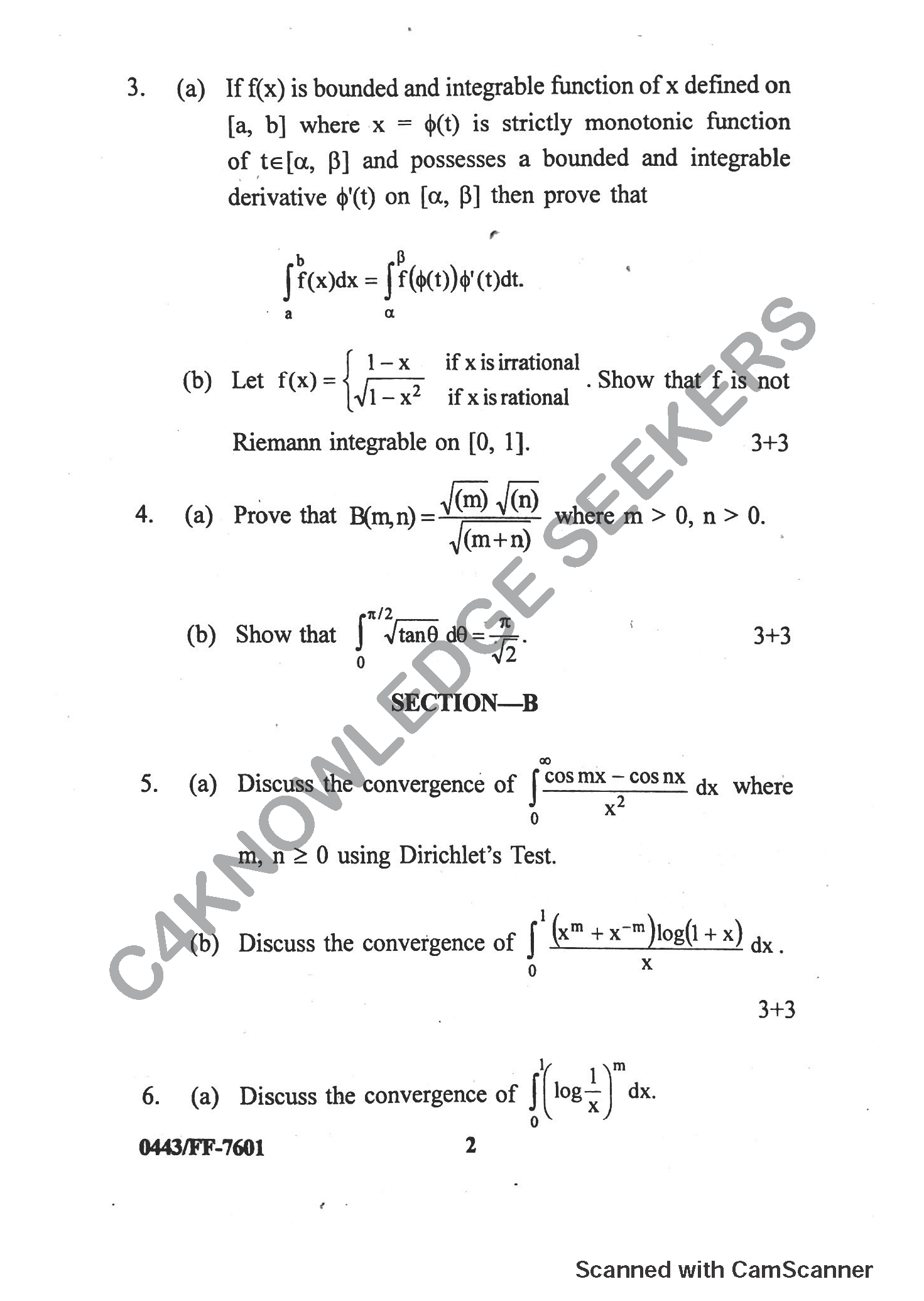Question Paper 2019
