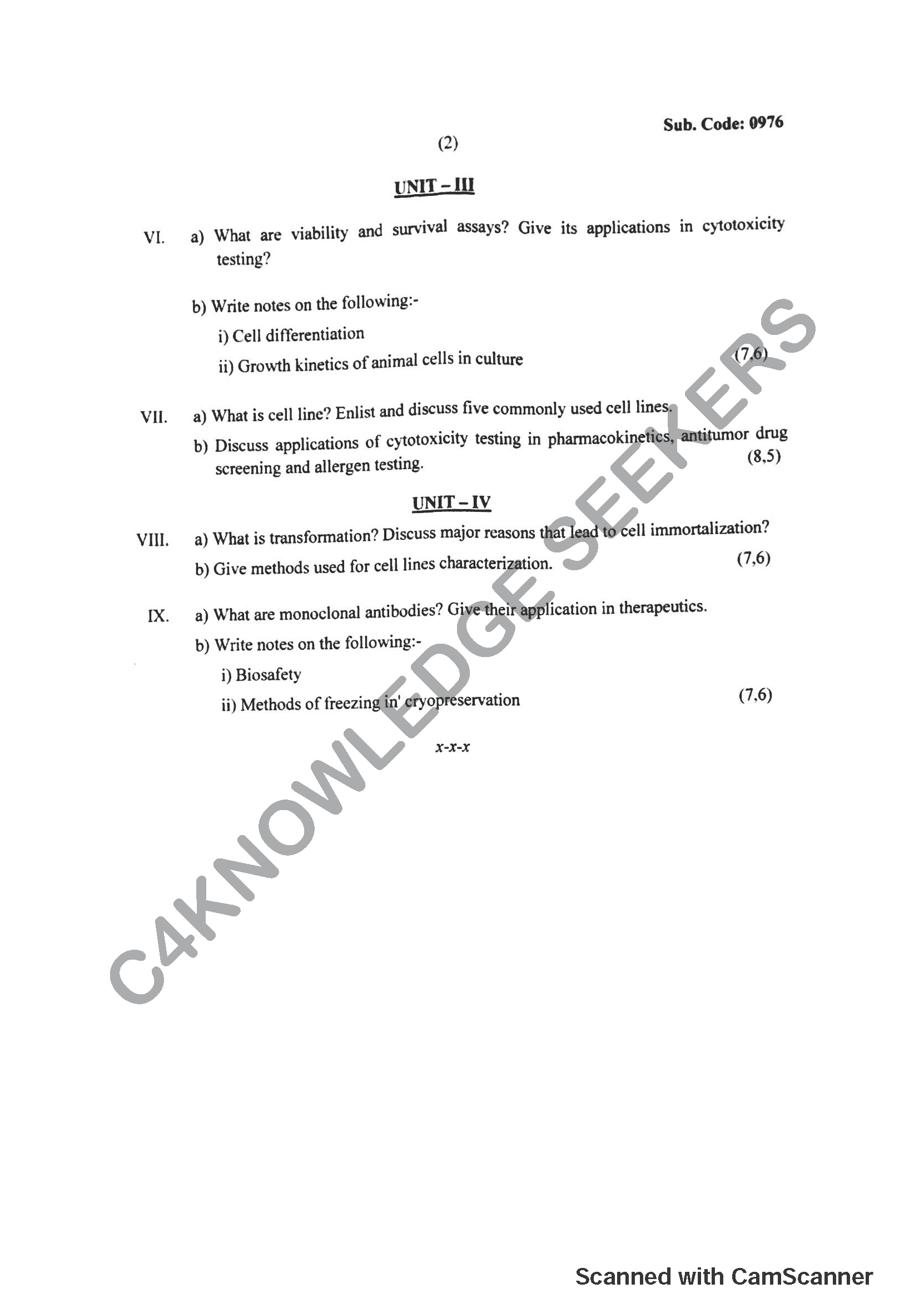 Question Paper 2019