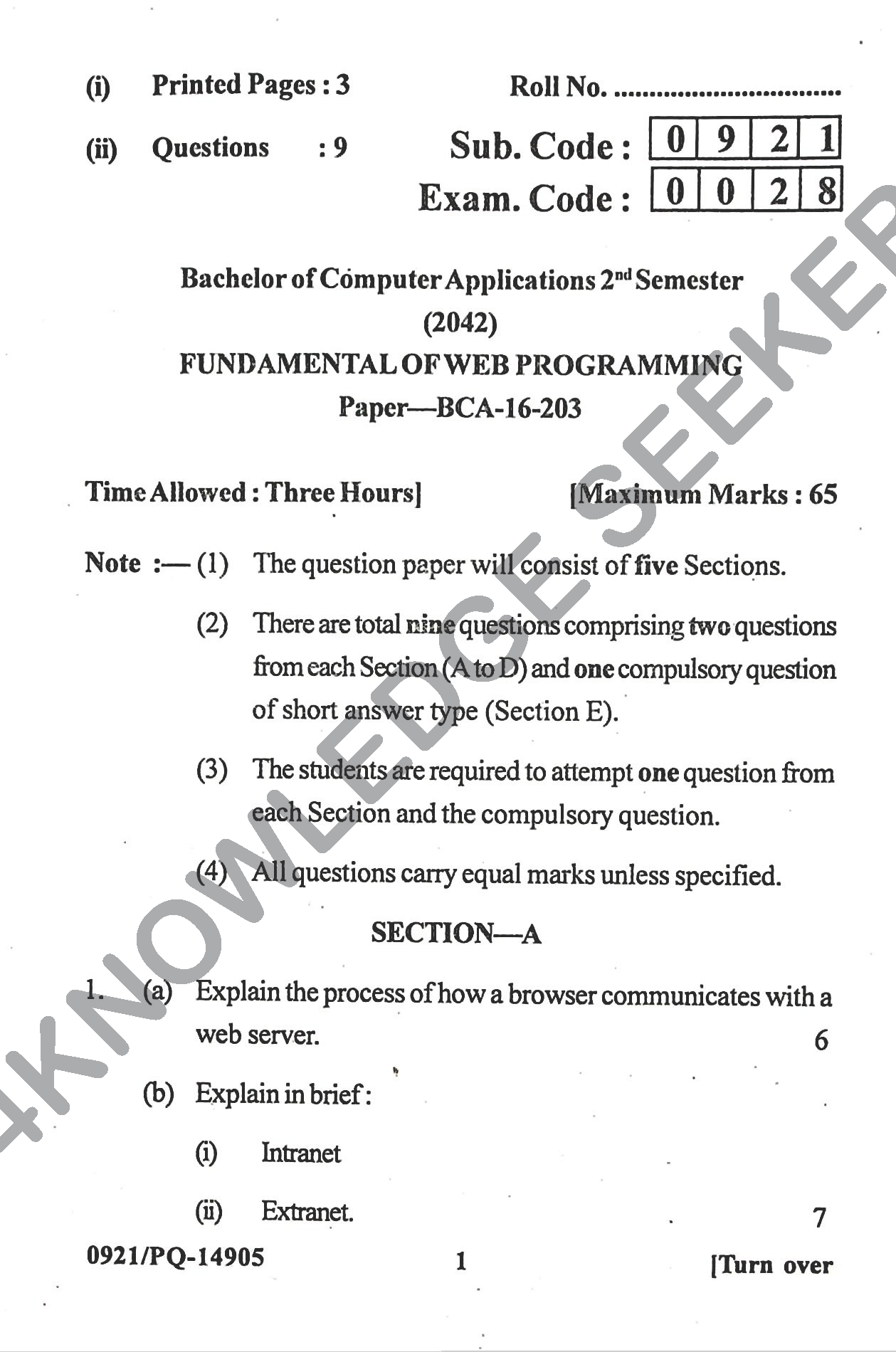 Question Paper 2022