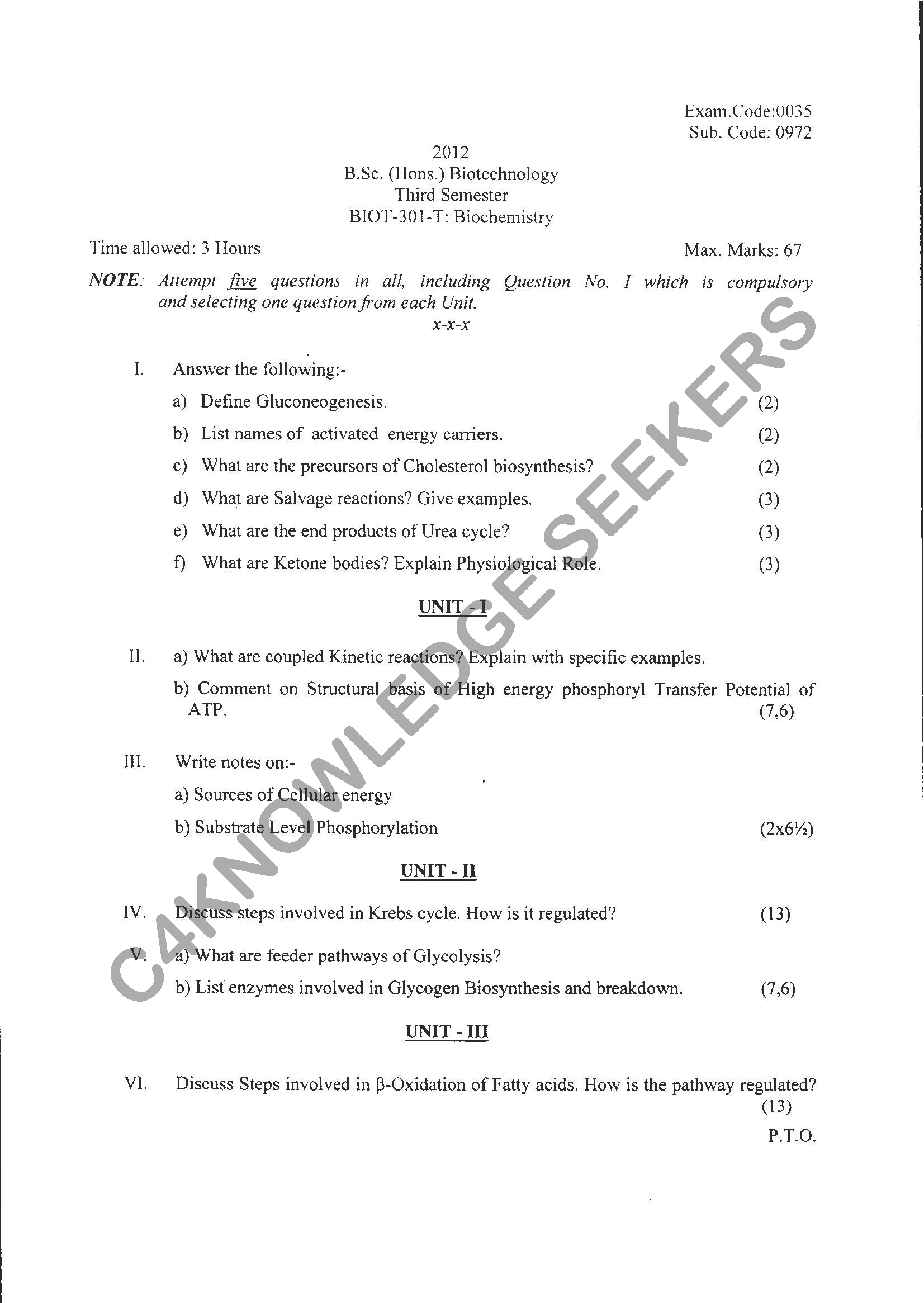 Question Paper 2021