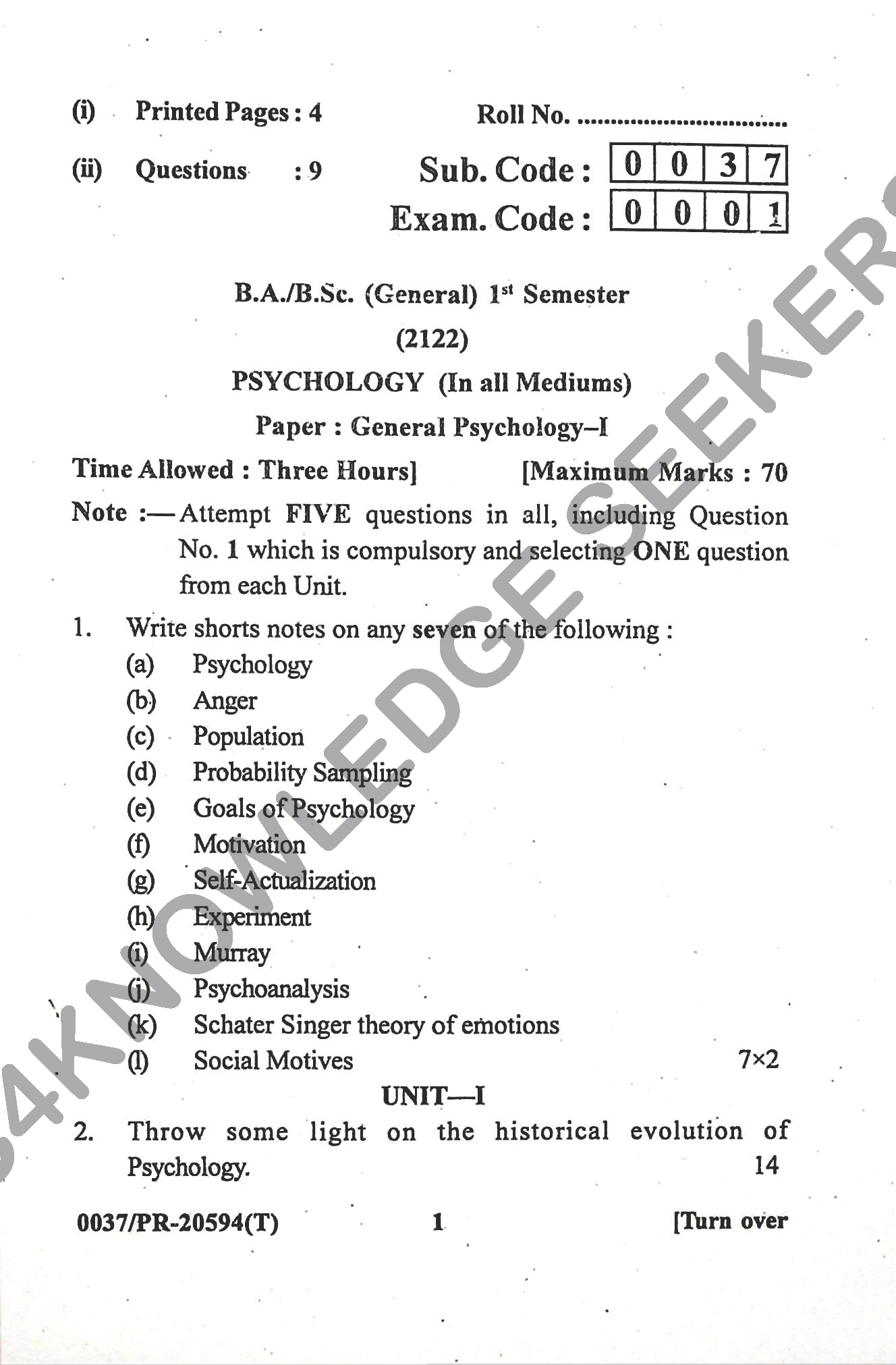 Question Paper 