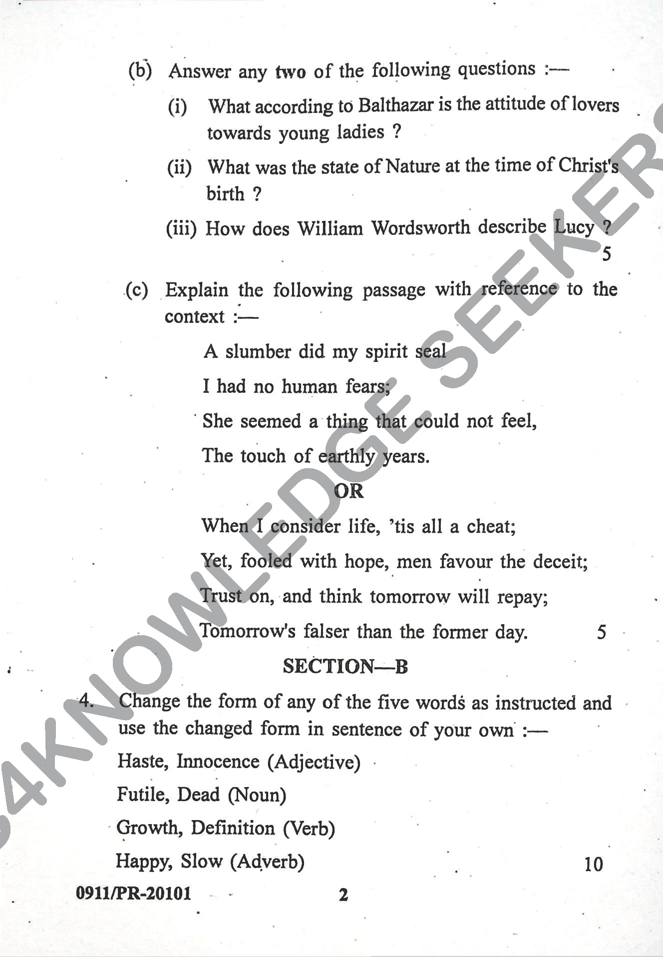 Question Paper 2022