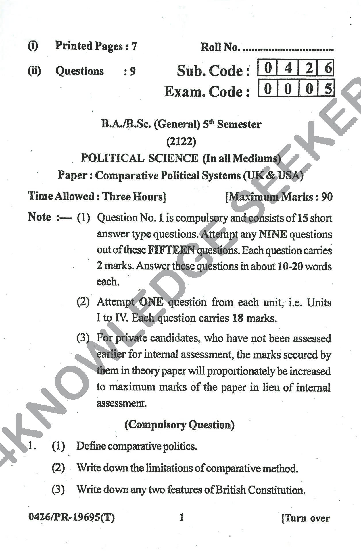 Question Paper 