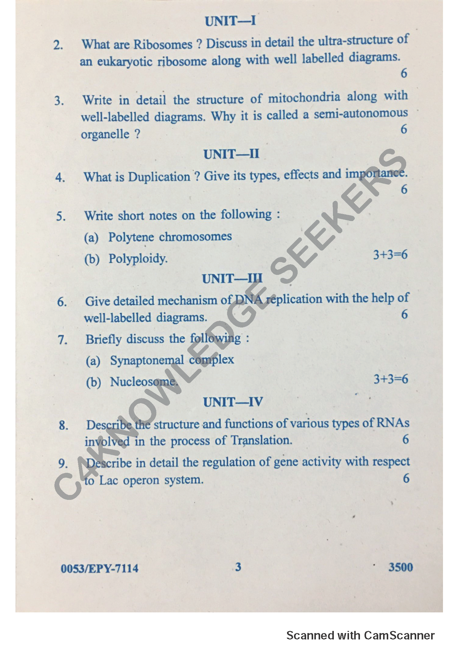 Question Paper 2018