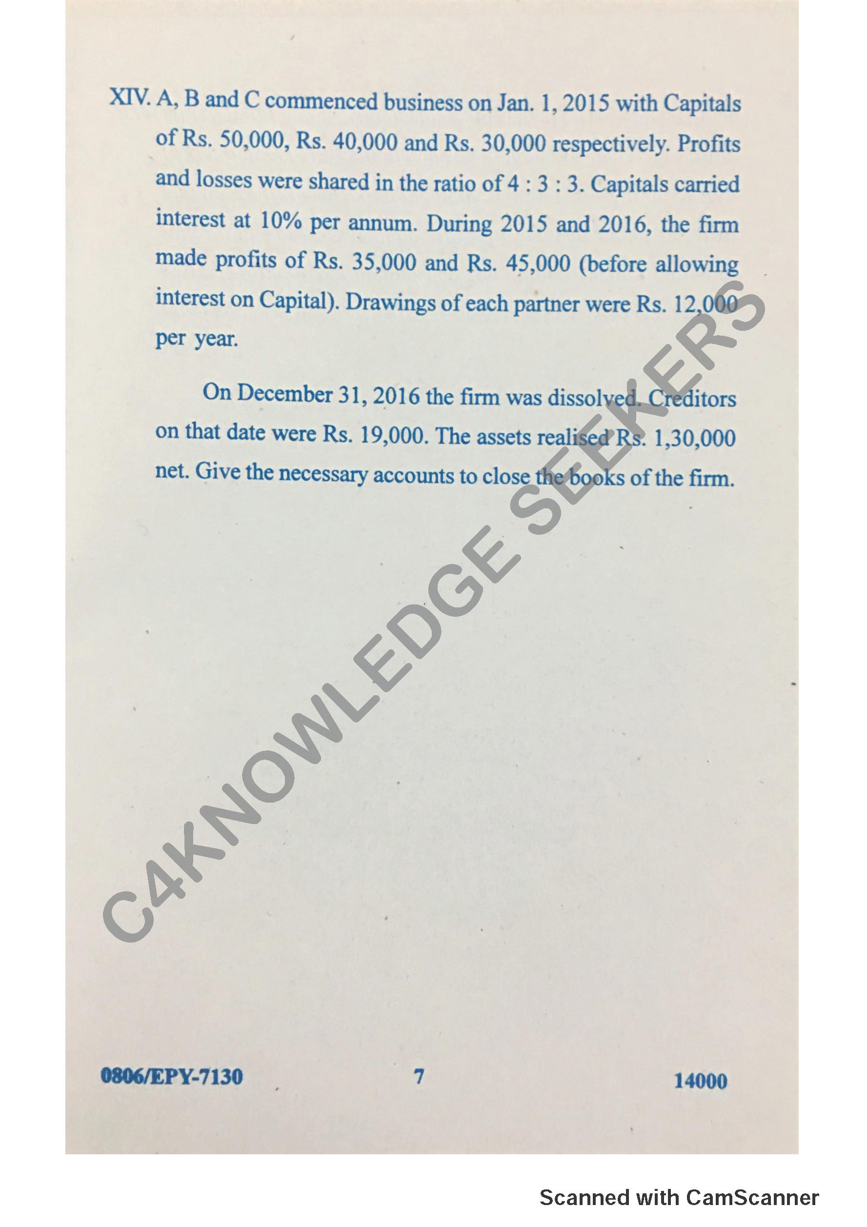 Question Paper 2018