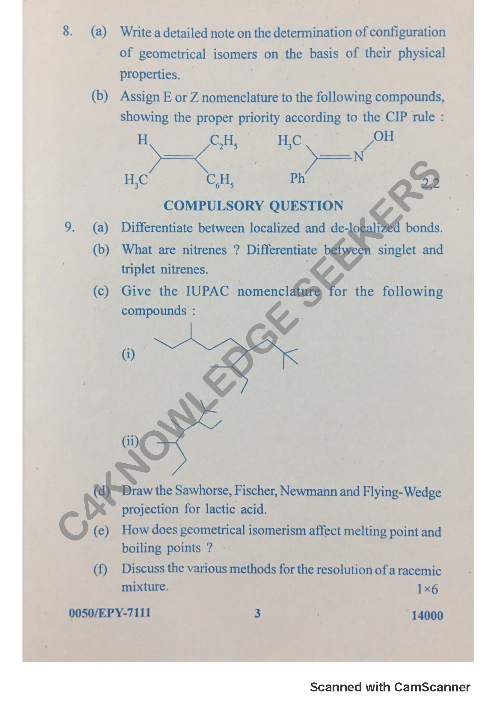 Question Paper 2018