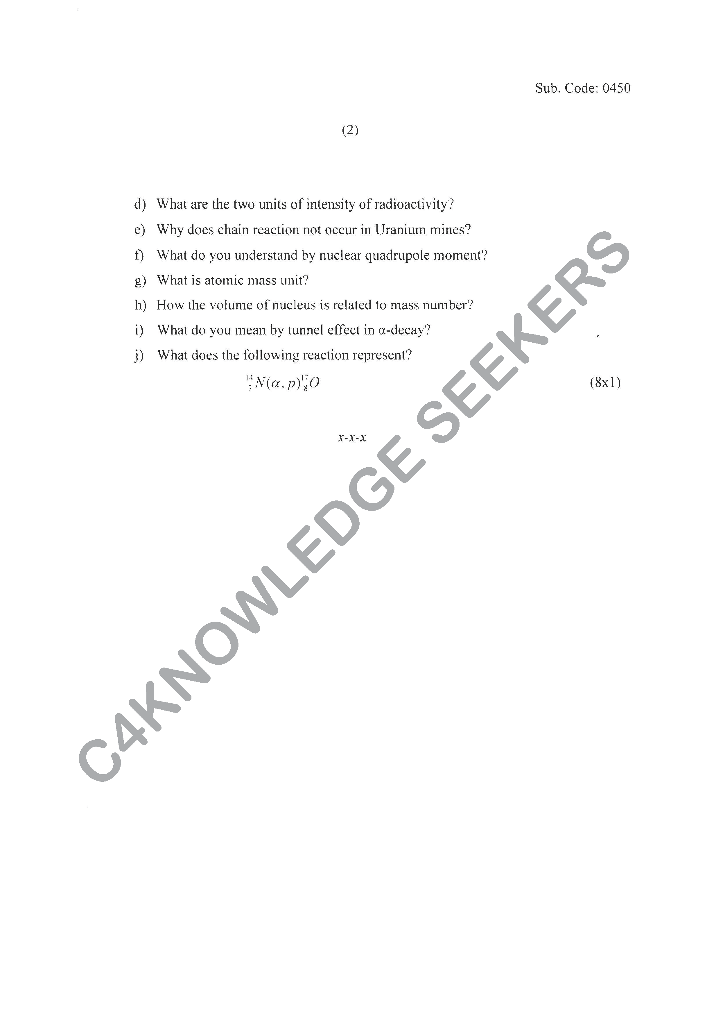 Question Paper 2020