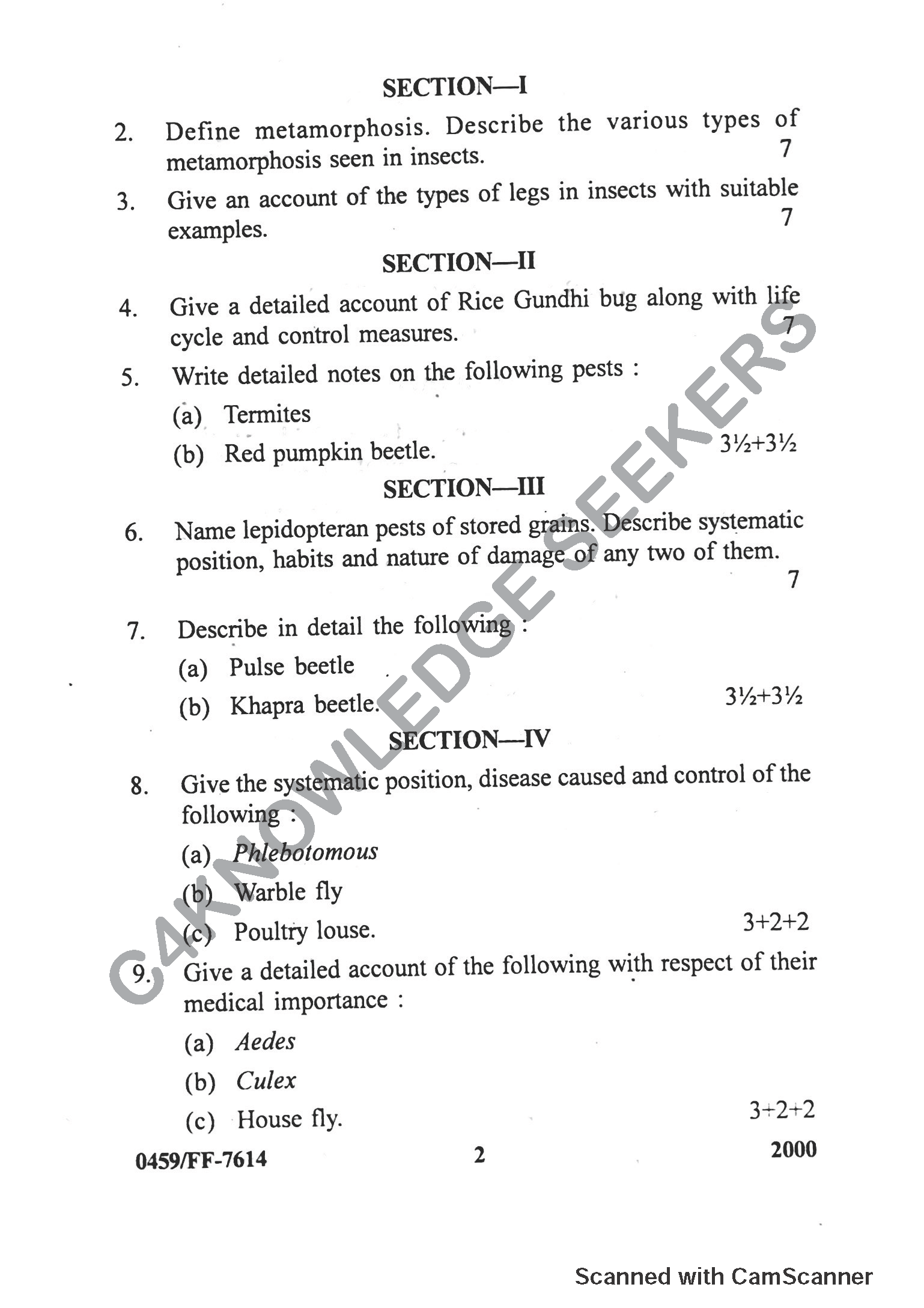 Question Paper 2019