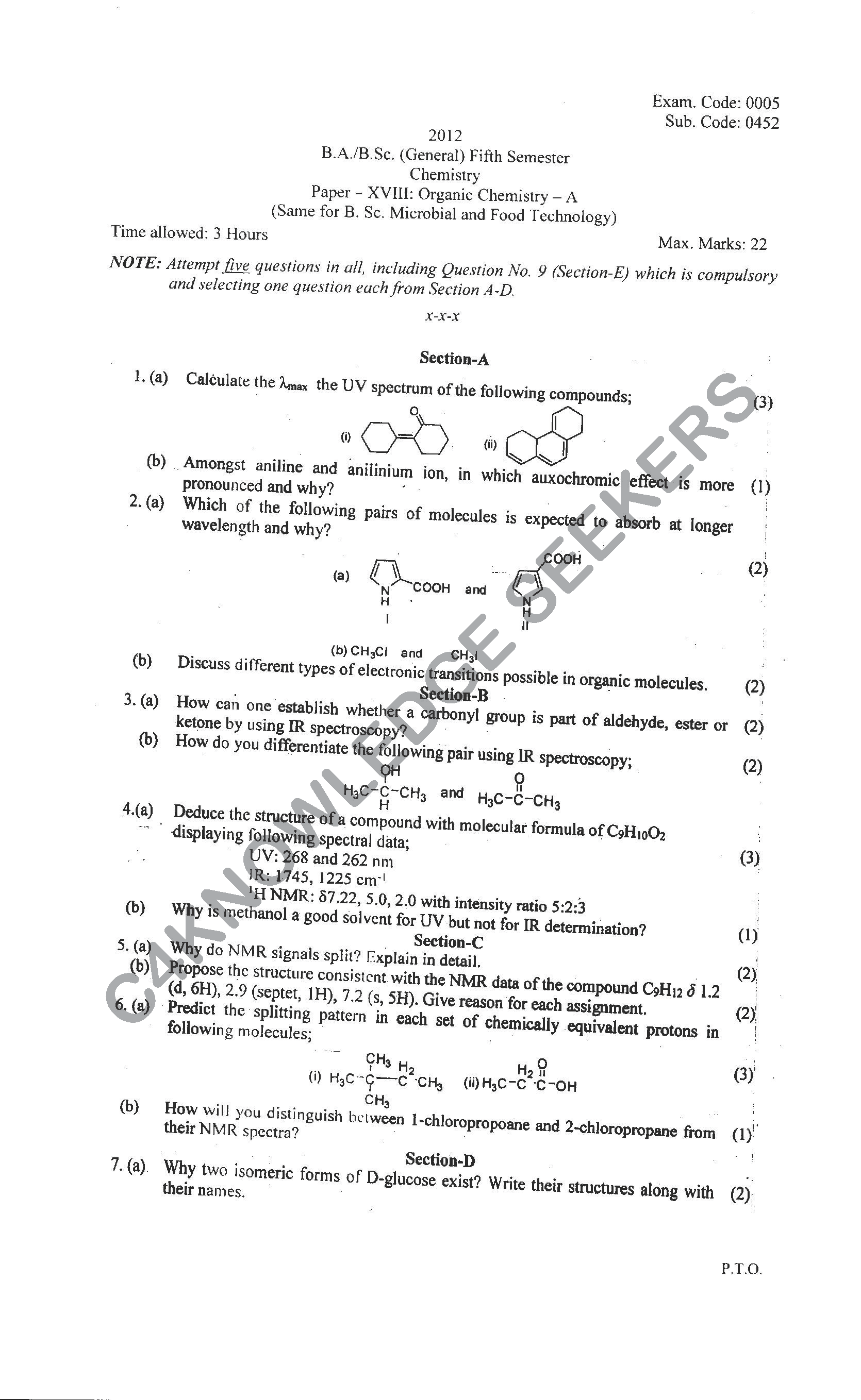Question Paper 2021