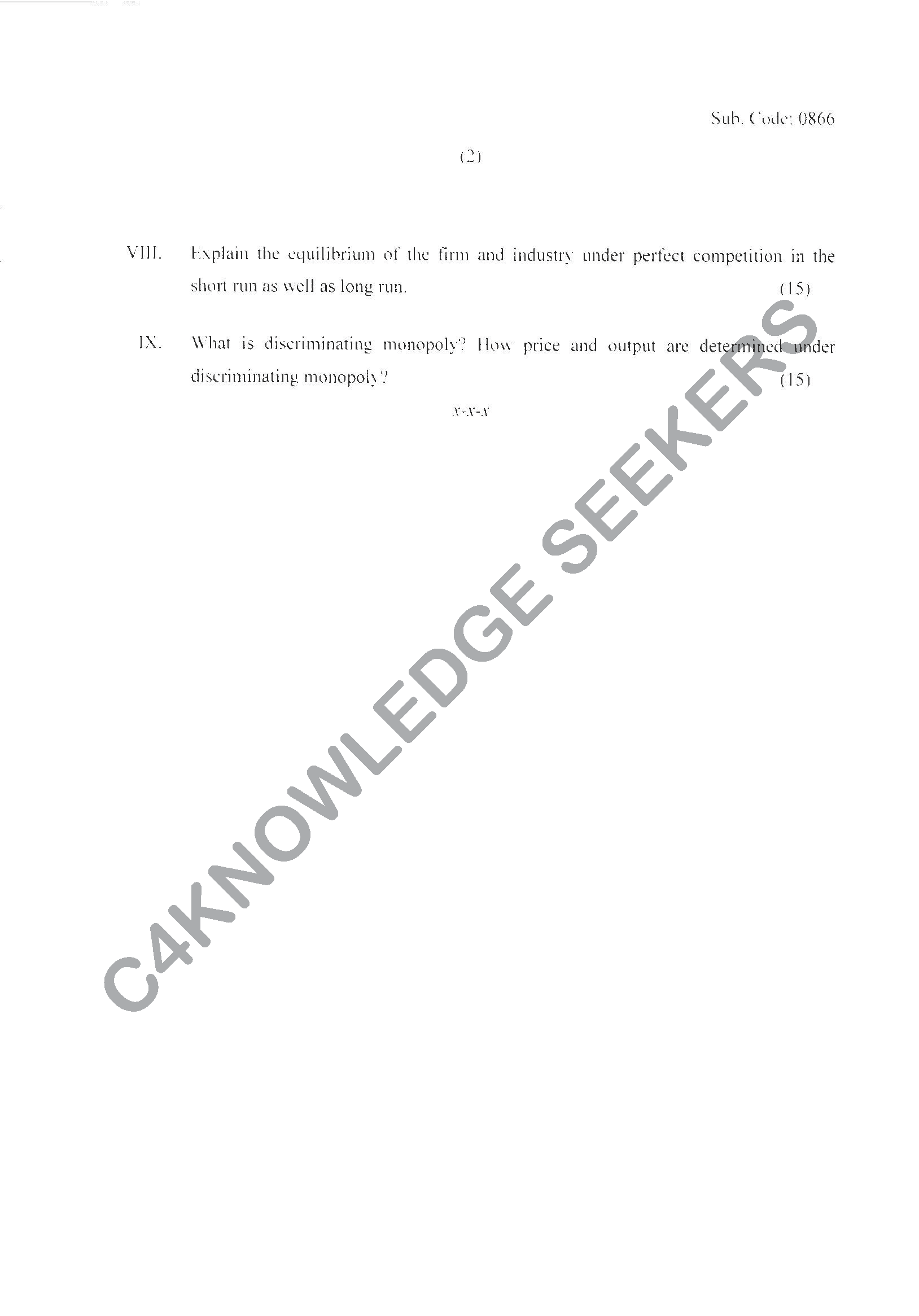 Question Paper 2021