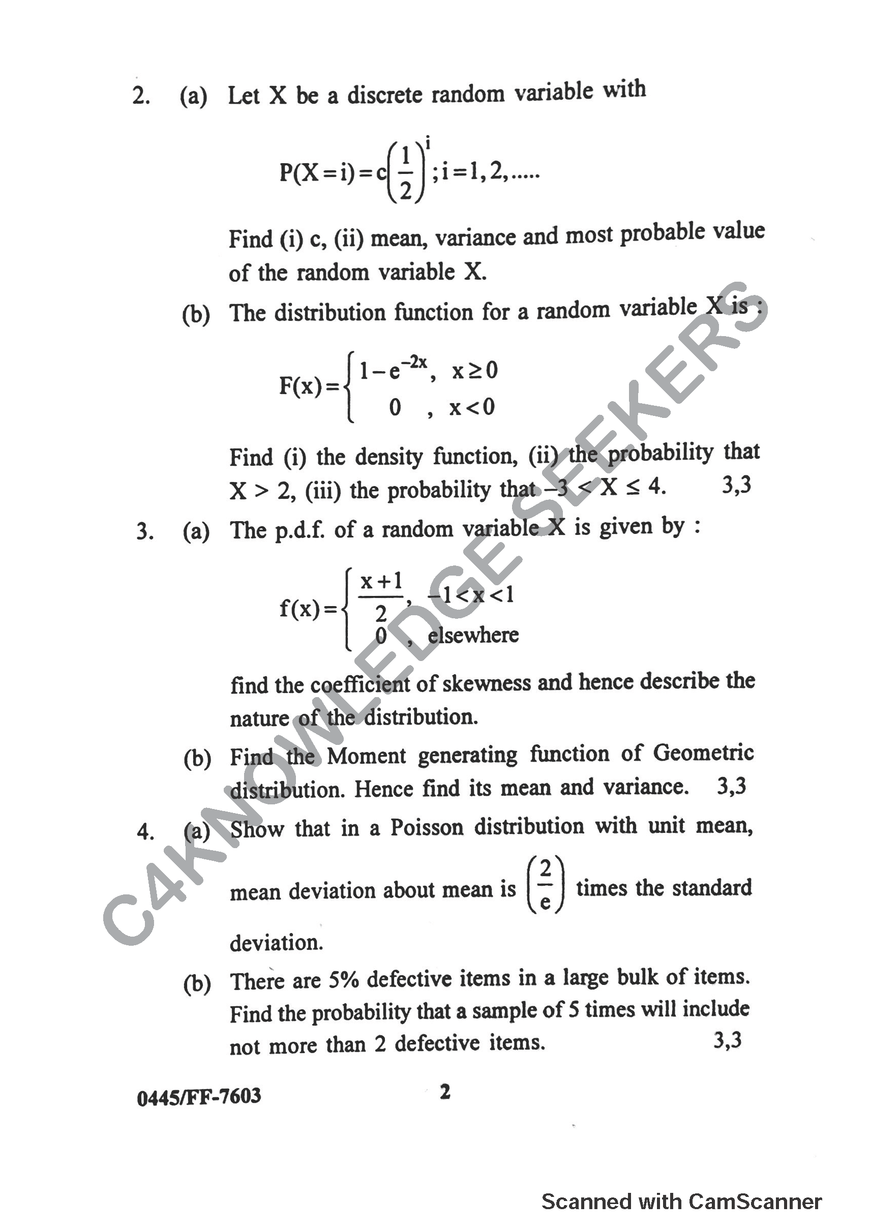 Question Paper 2019