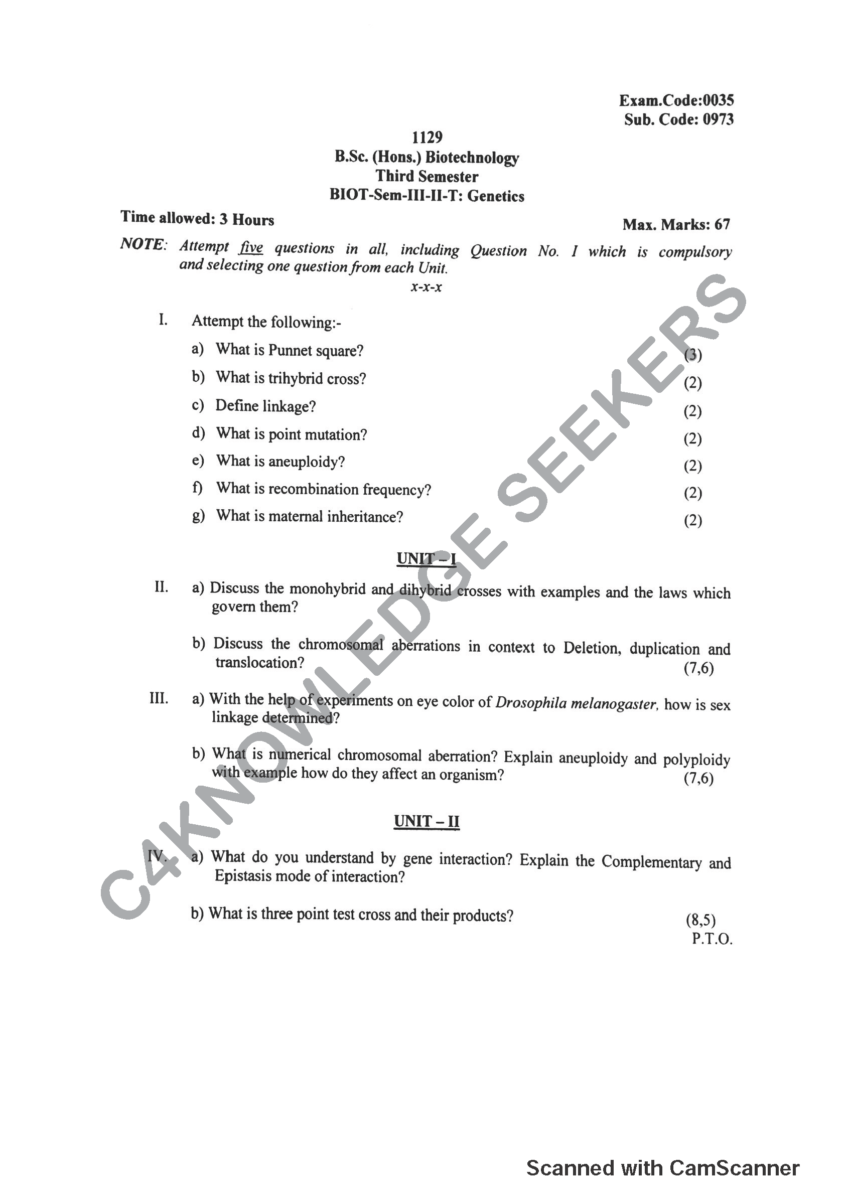Question Paper 2019