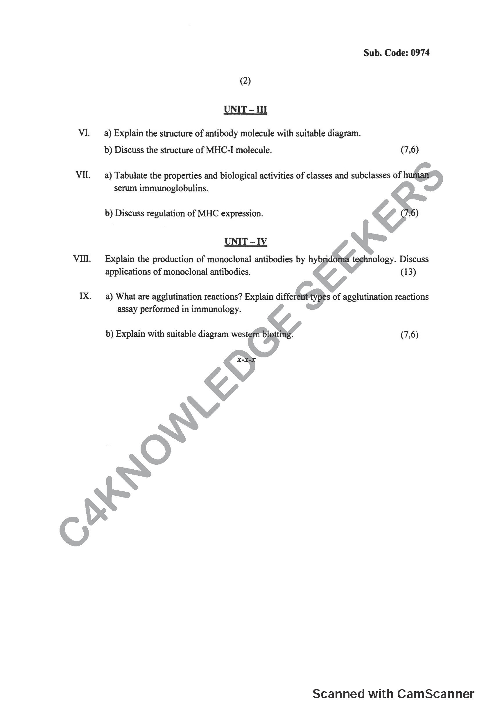 Question Paper 2019