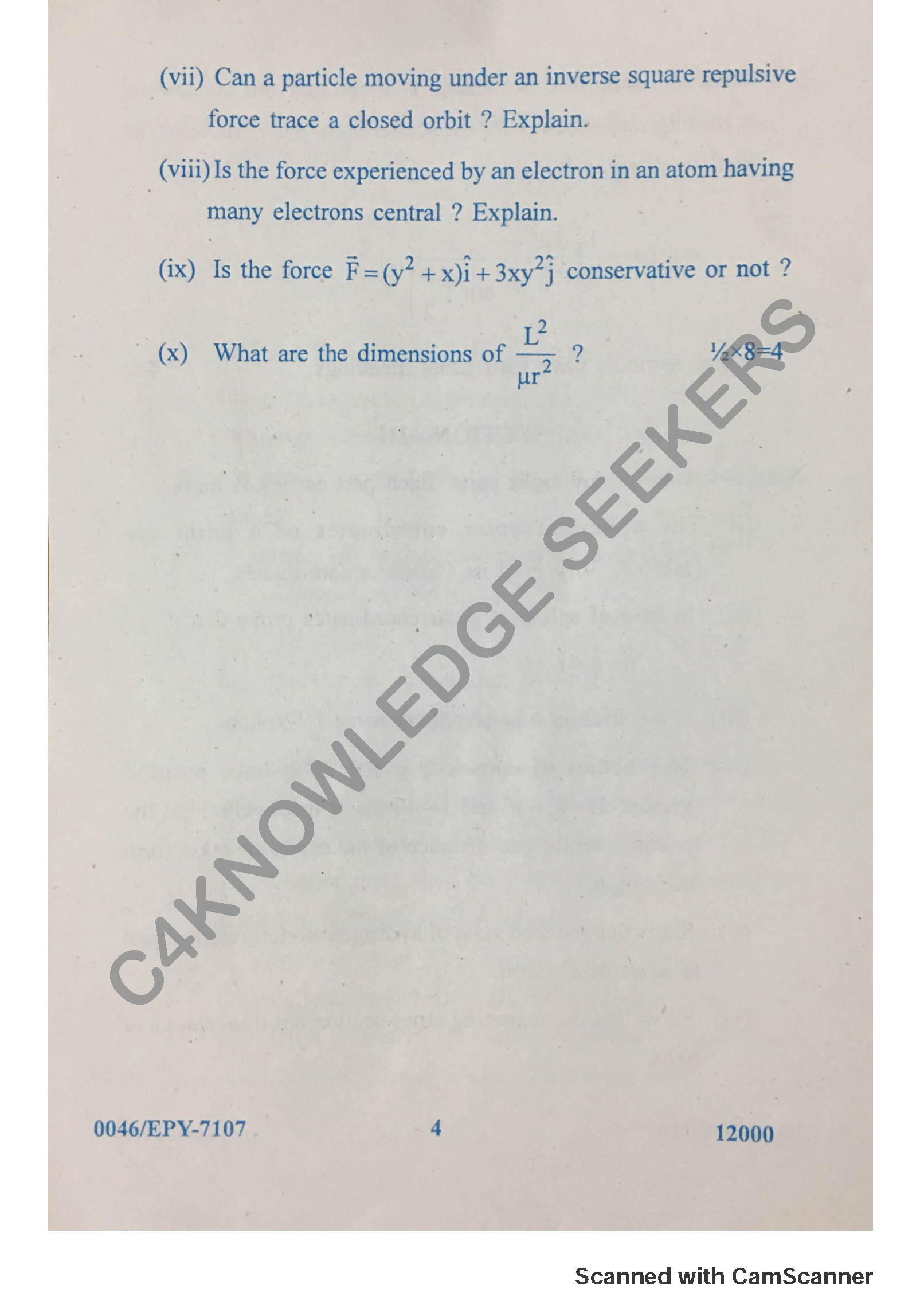 Question Paper 2018