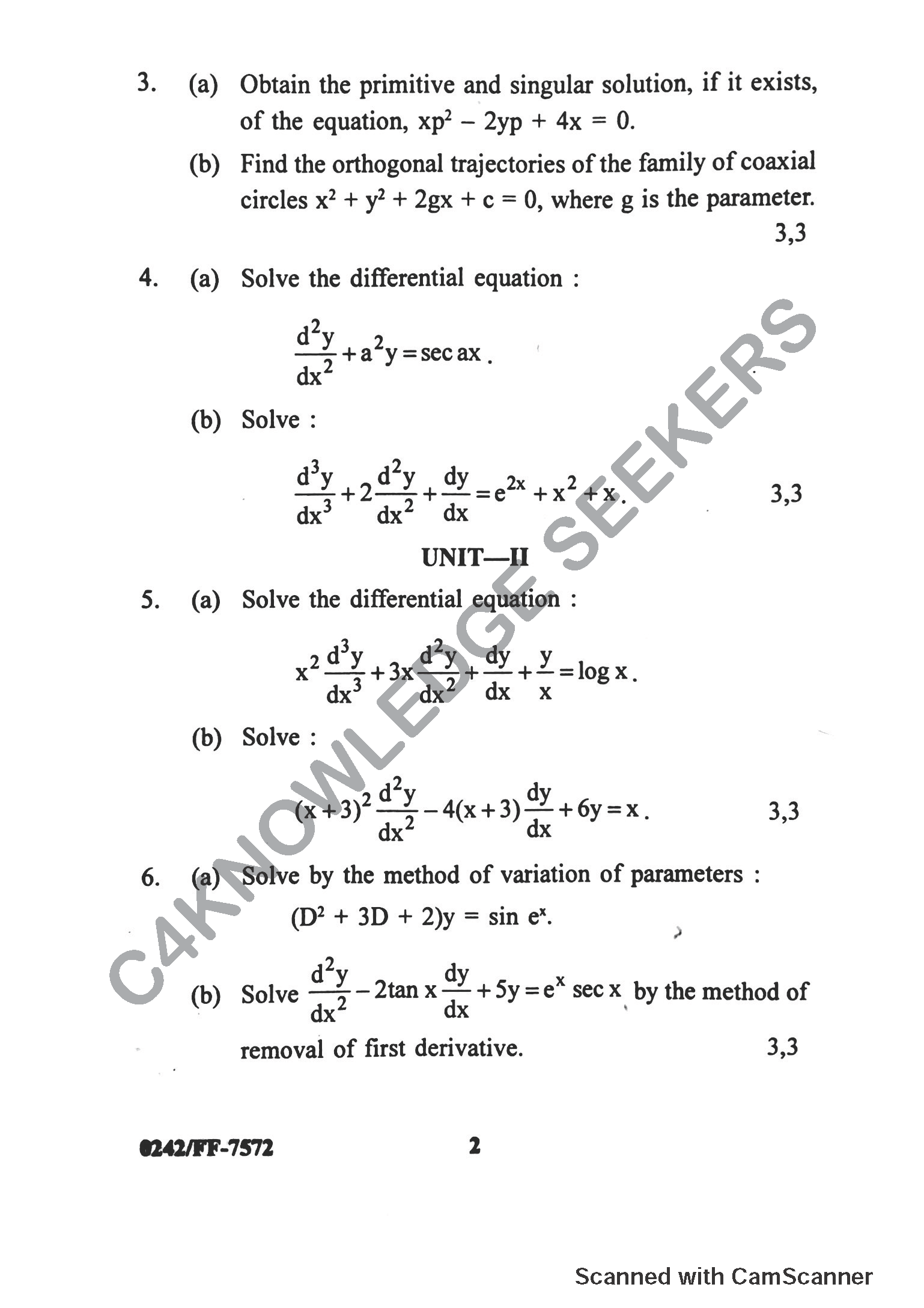 Question Paper 2019