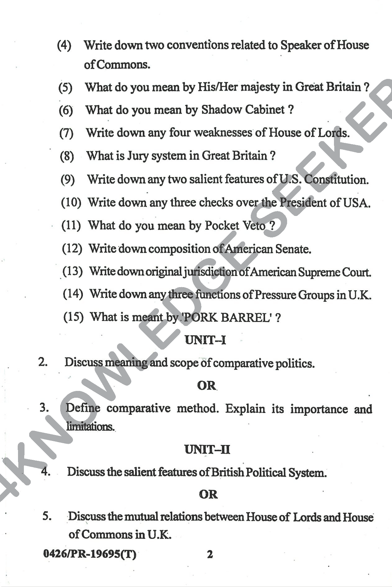 Question Paper 
