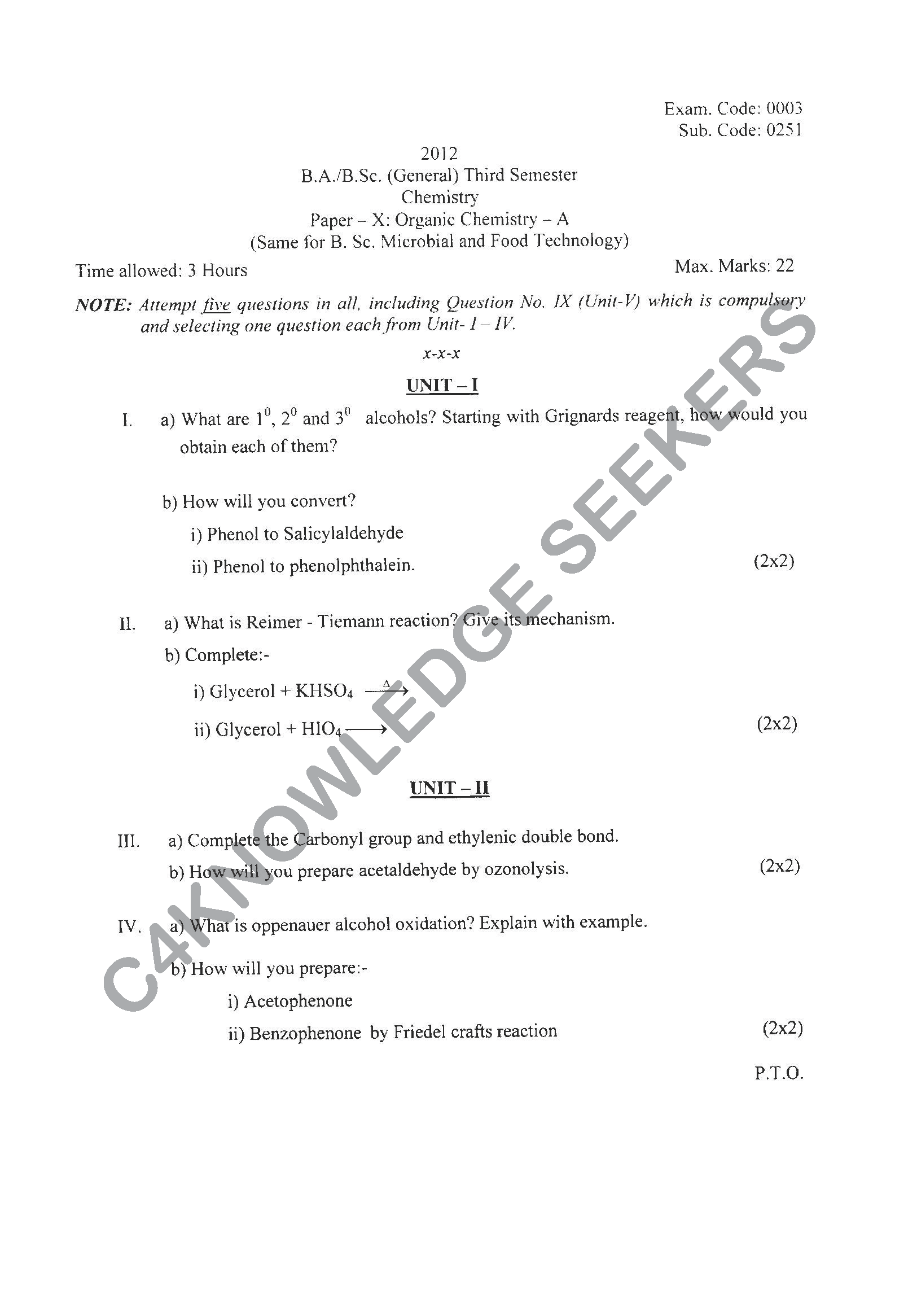 Question Paper 2021