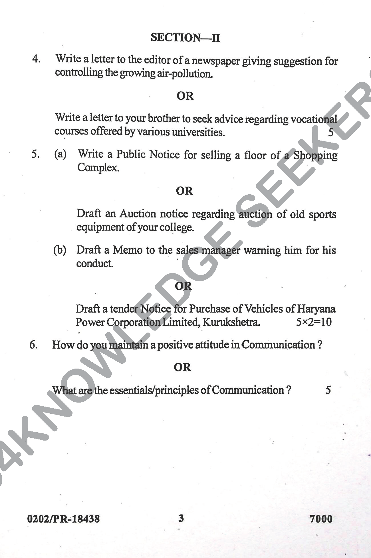 Question Paper 