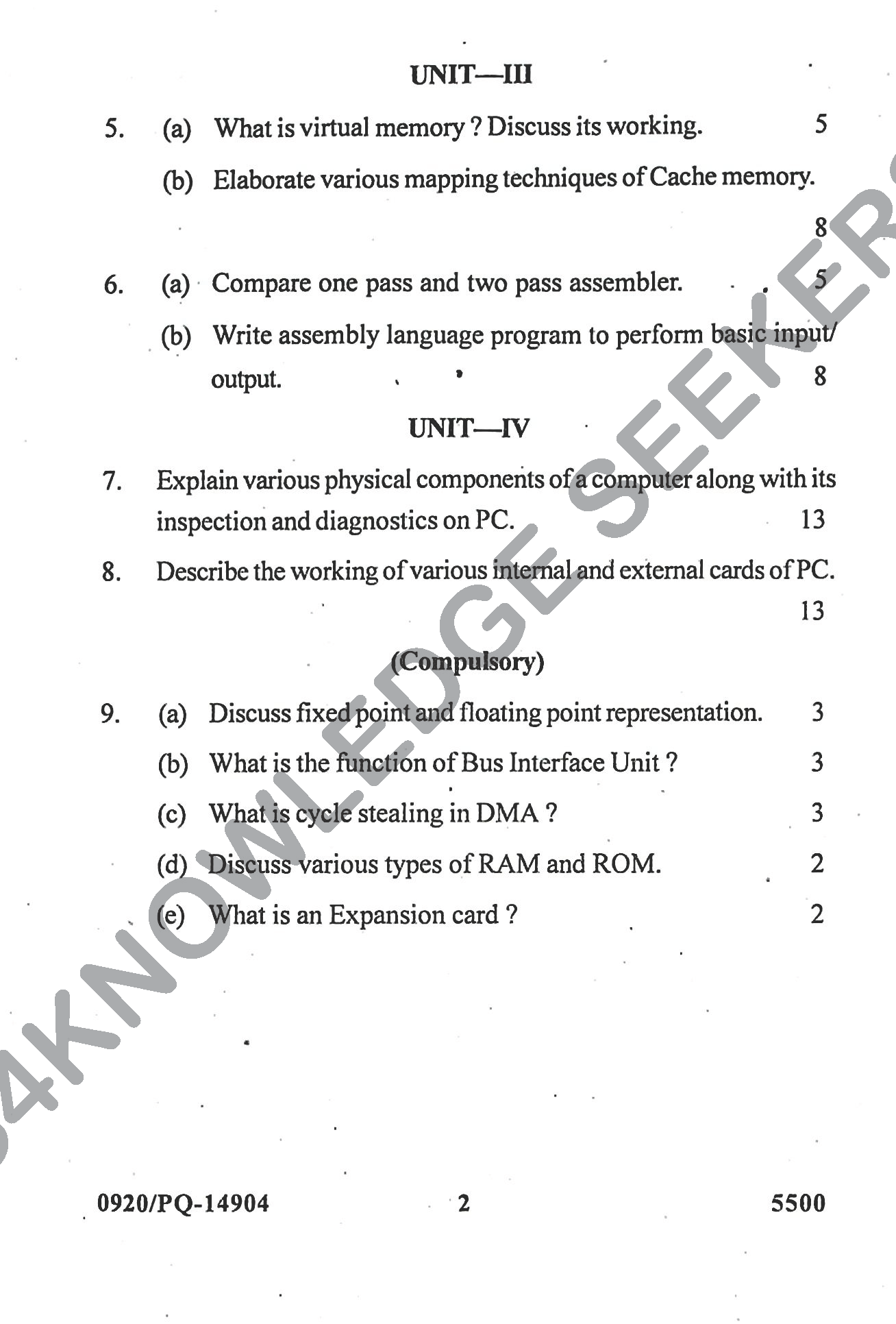 Question Paper 2022