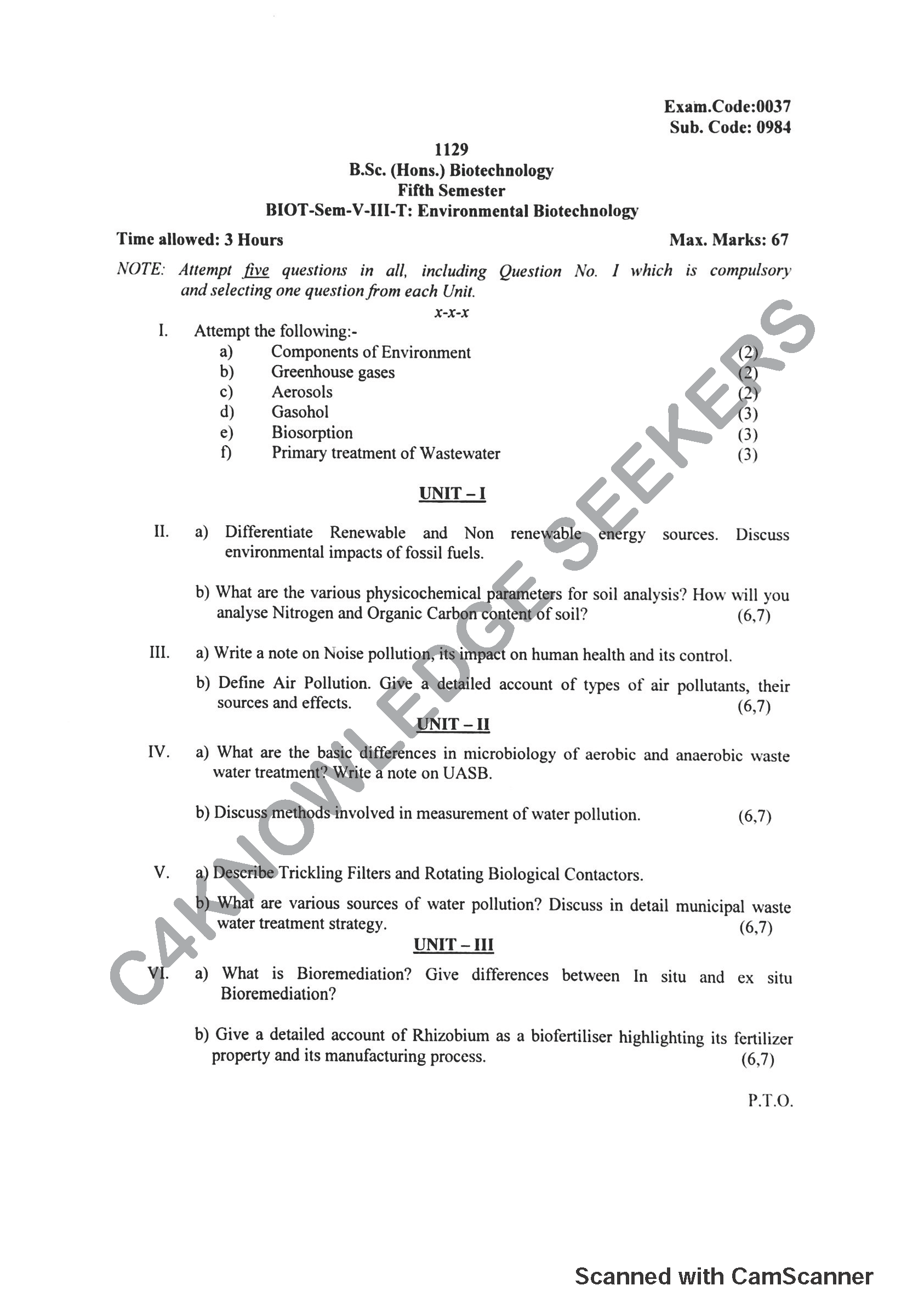 Question Paper 2019