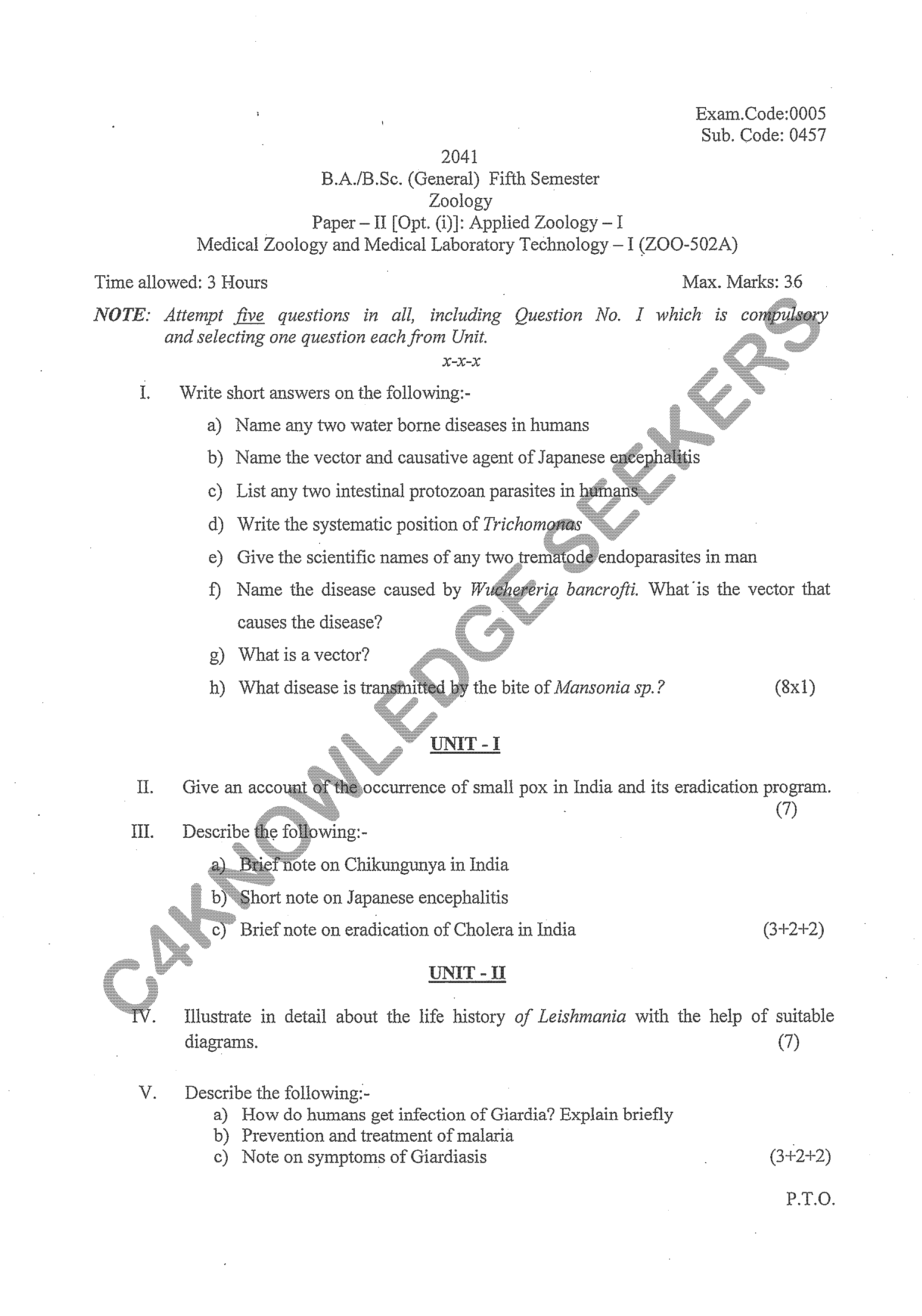 Question Paper 2020
