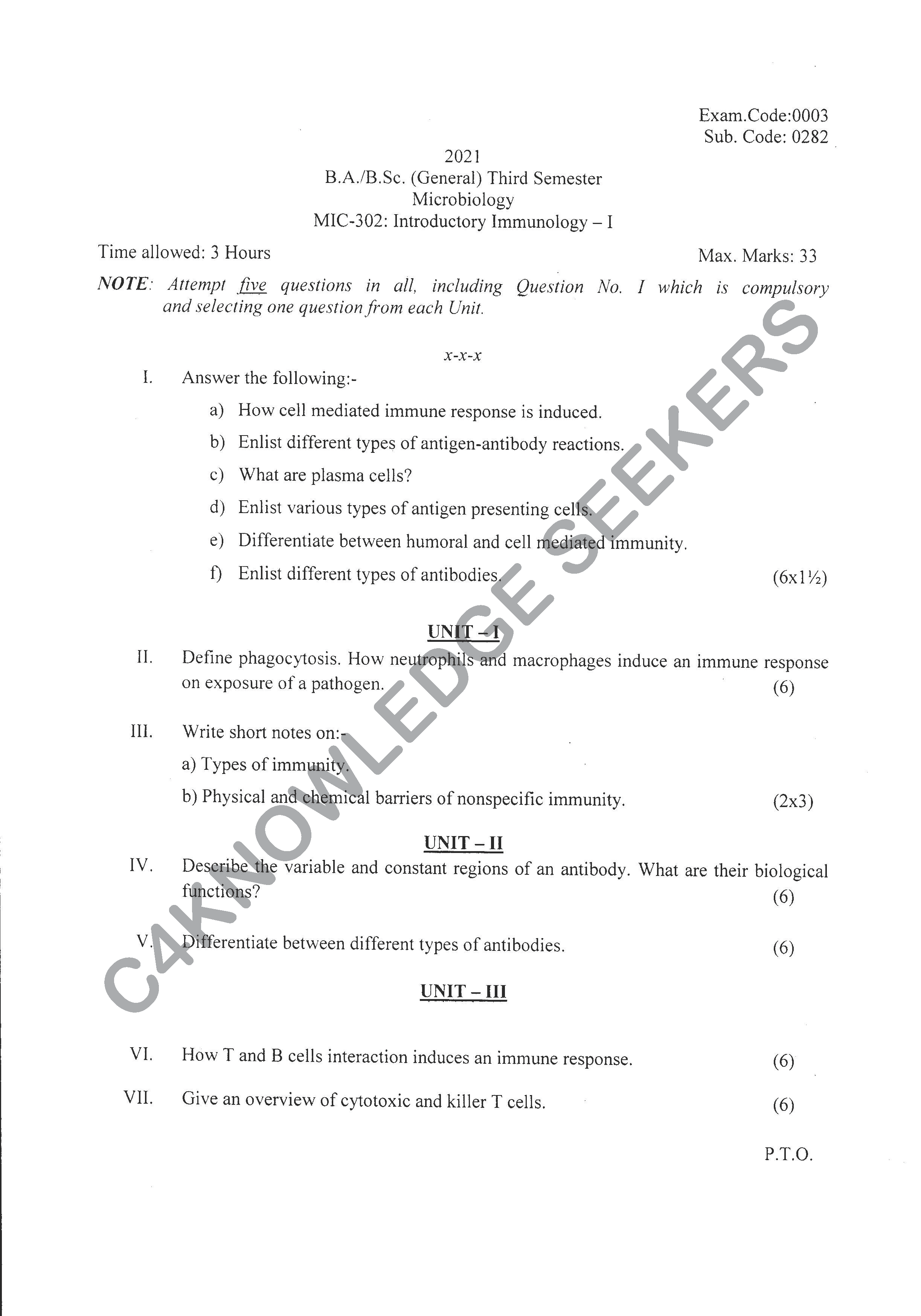 Question Paper 2020