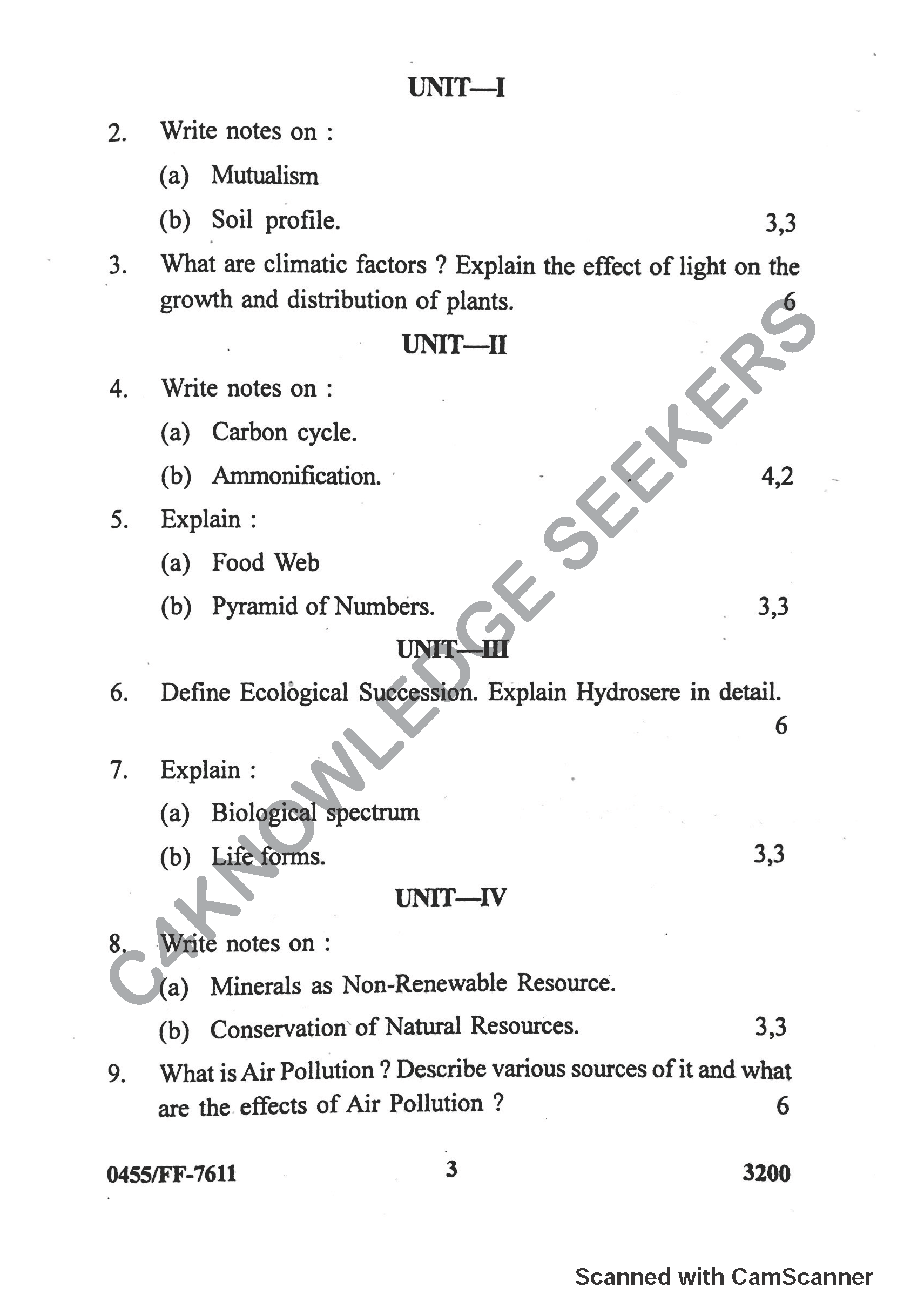 Question Paper 2019