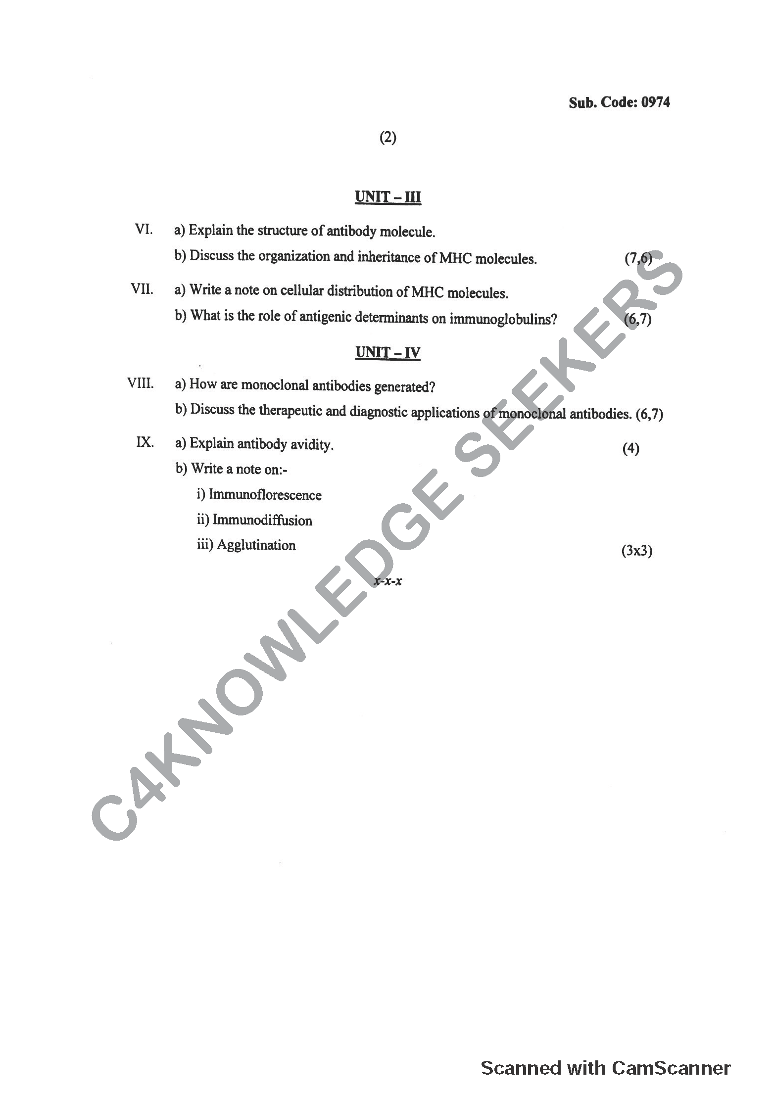 Question Paper 2018