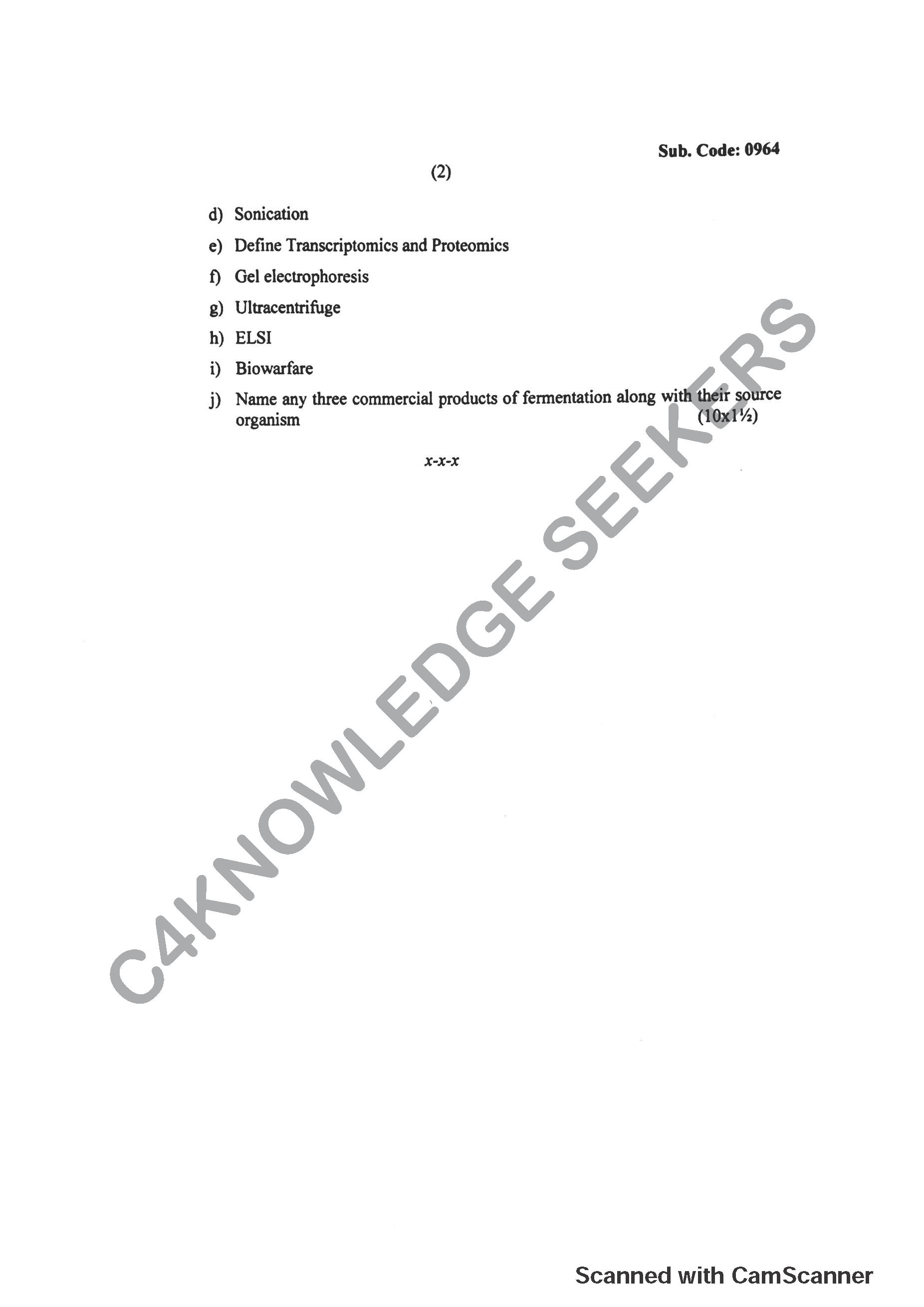 Question Paper 2019