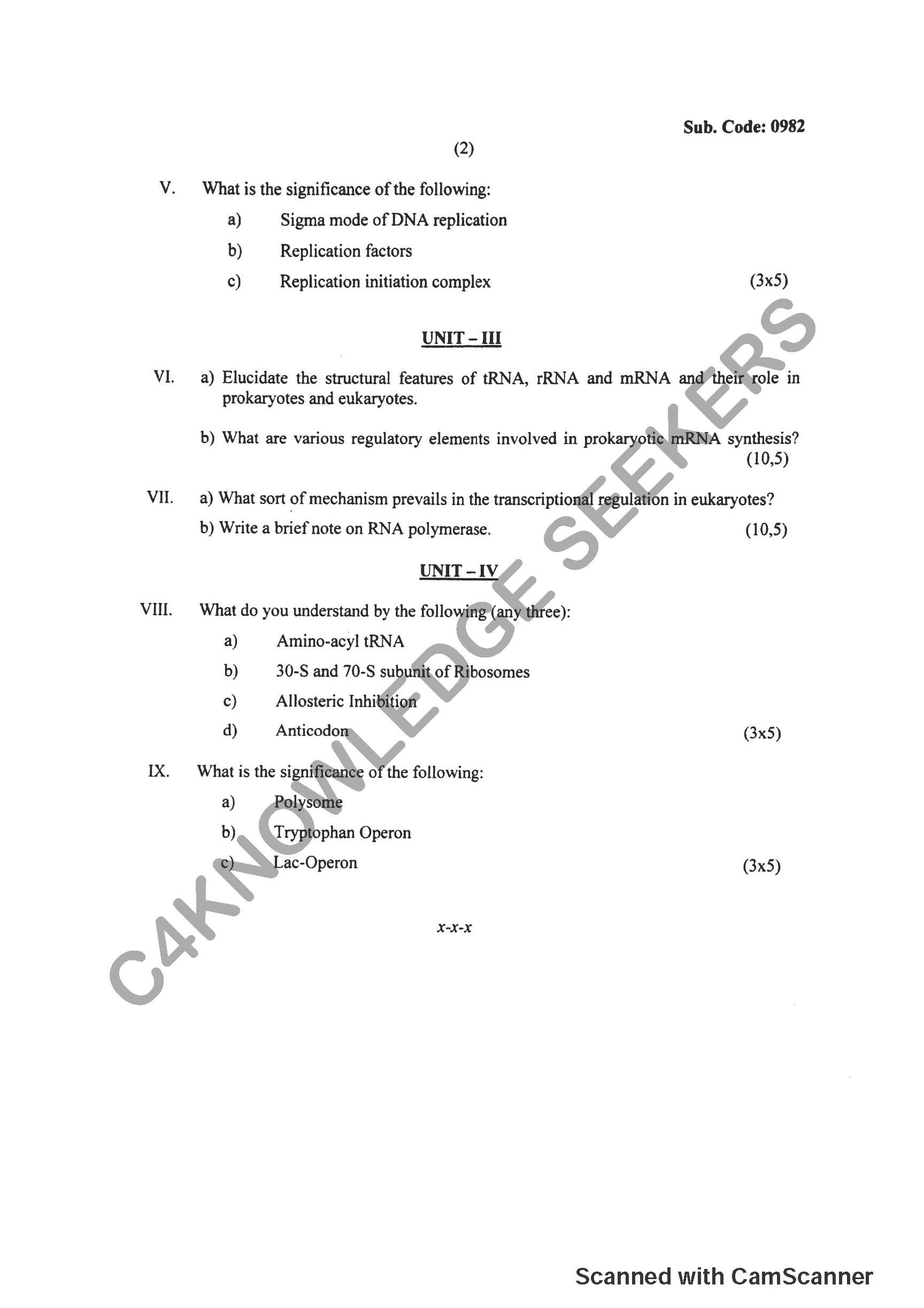 Question Paper 2019