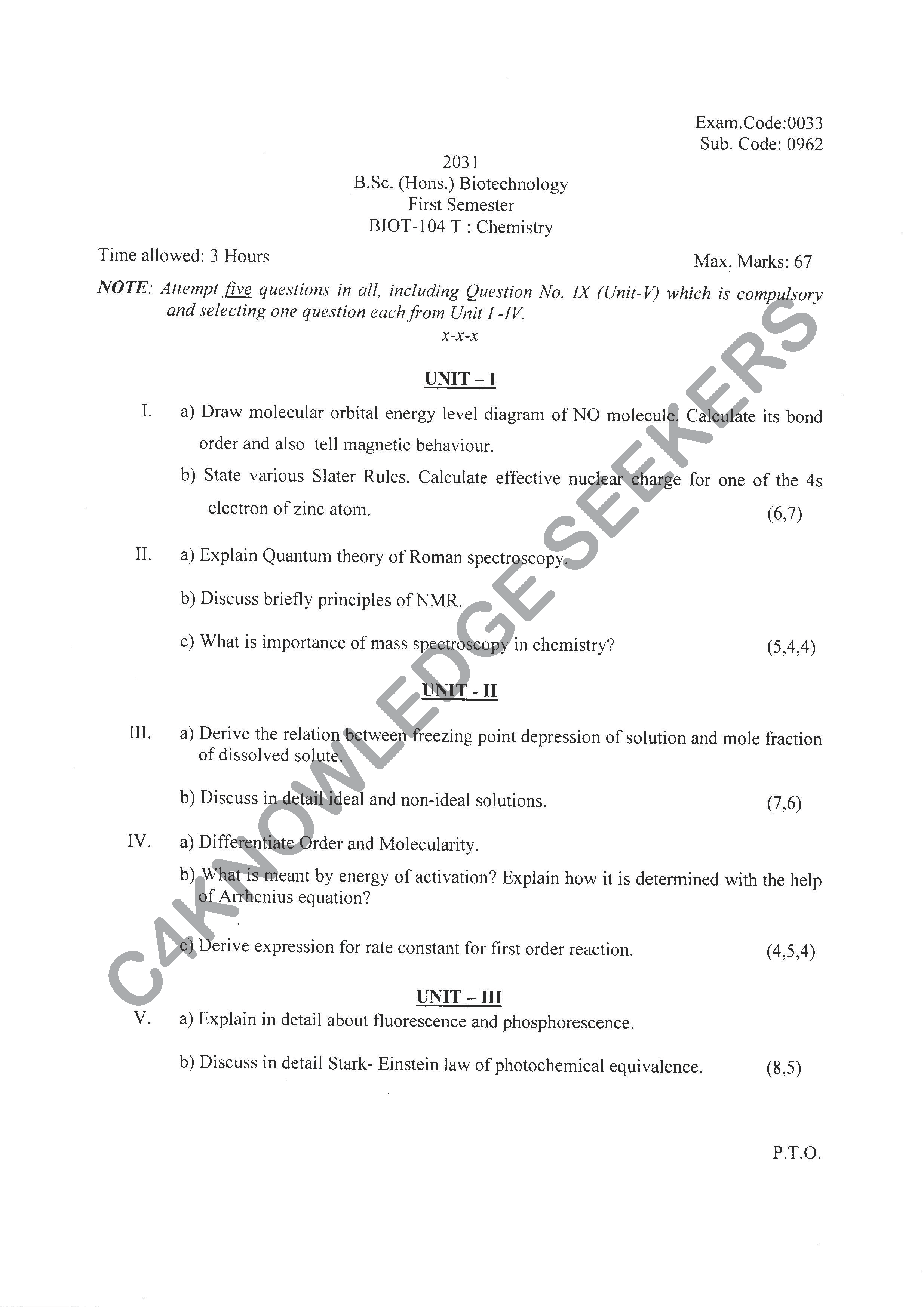 Question Paper 2020