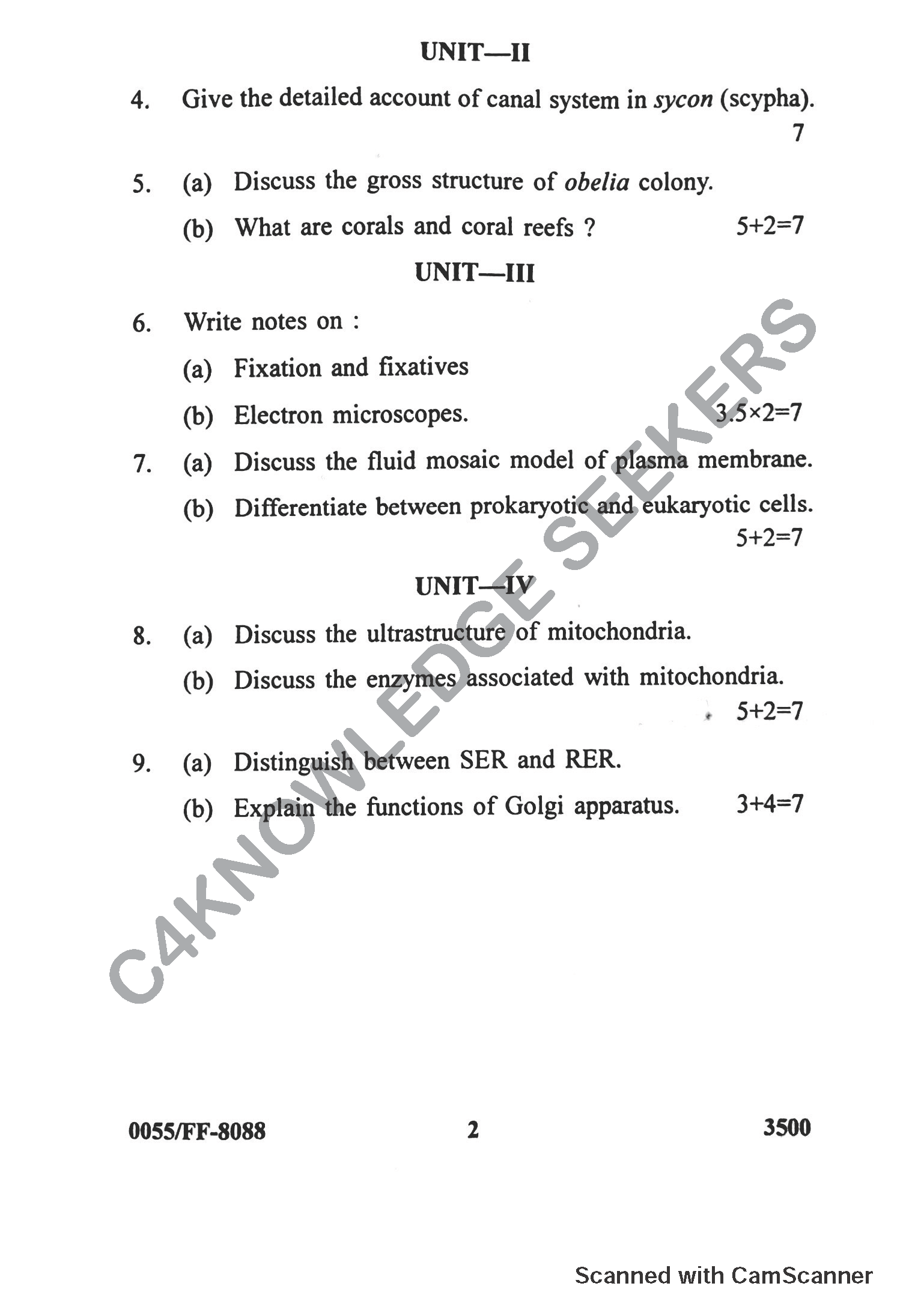 Question Paper 2019