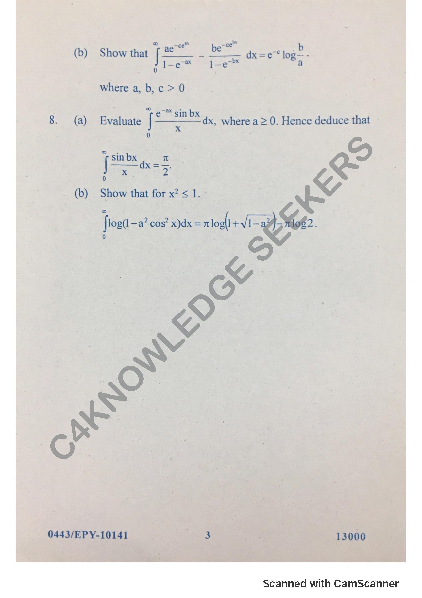 Question Paper 2018