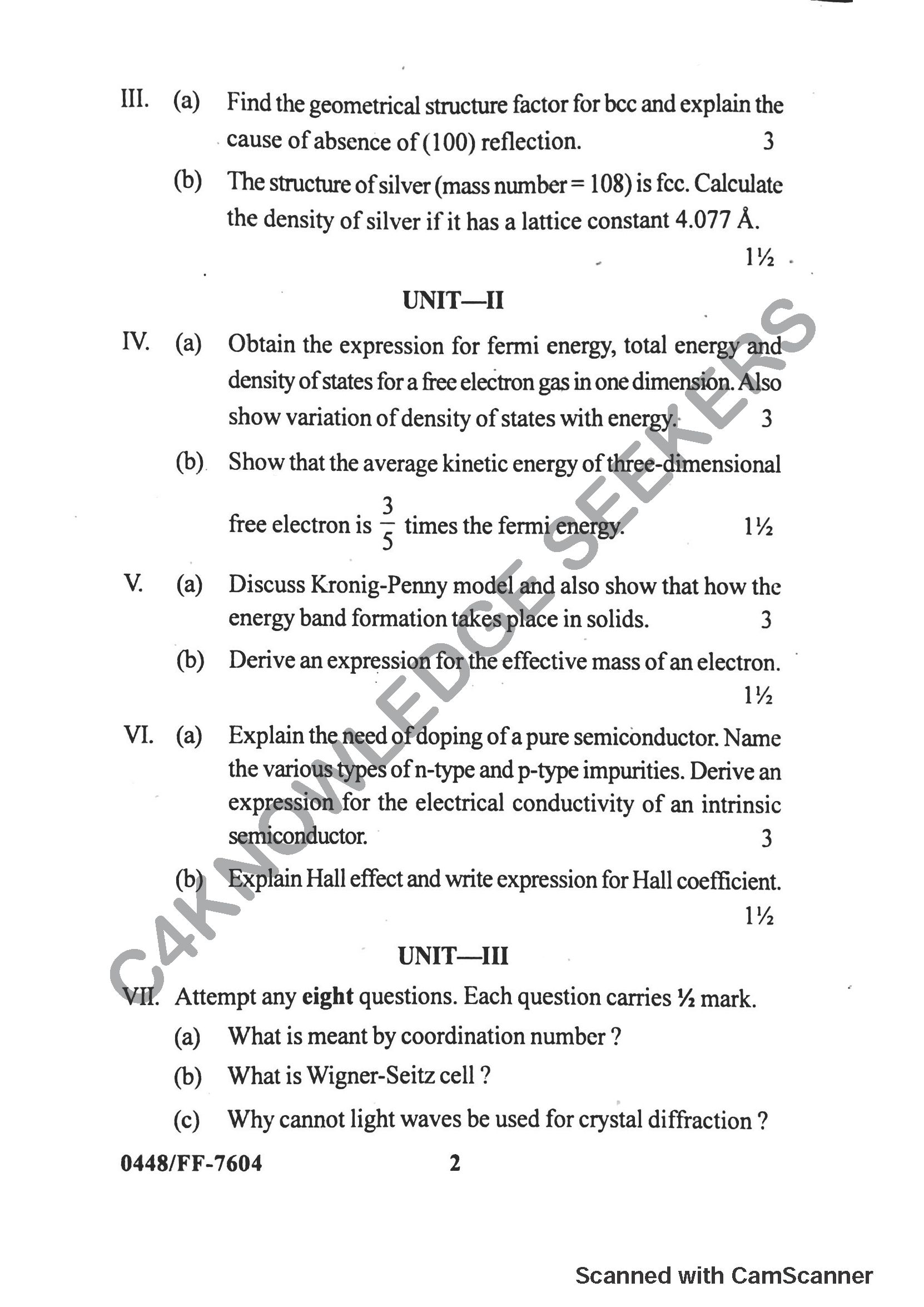 Question Paper 2019