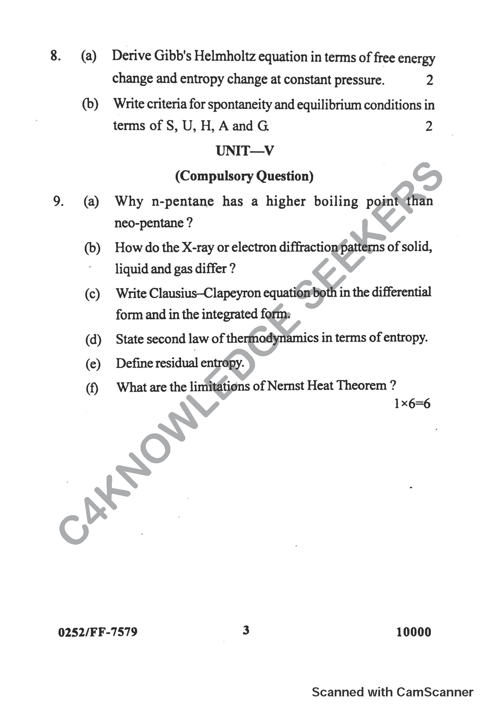 Question Paper 2019
