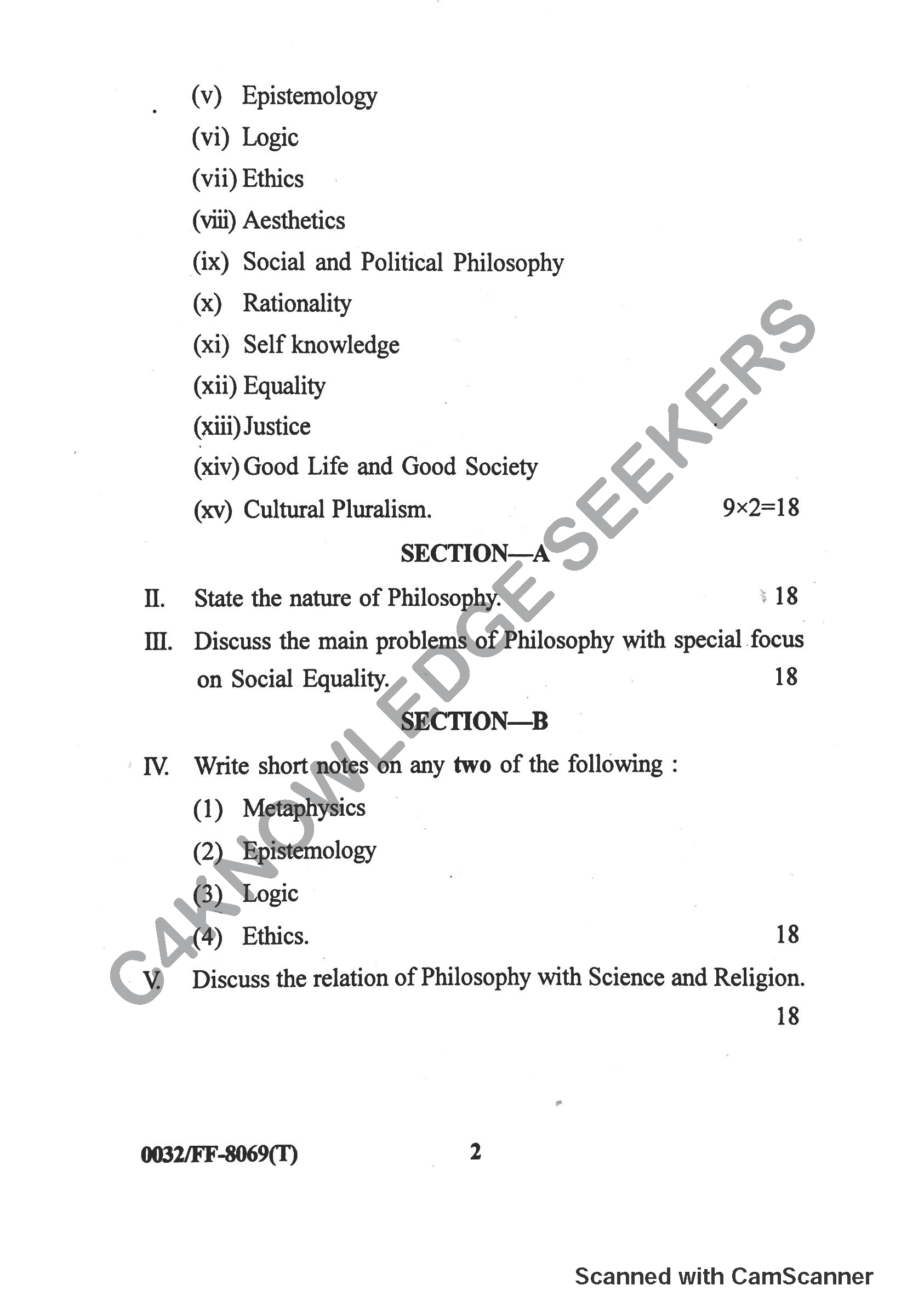 Question Paper 2019