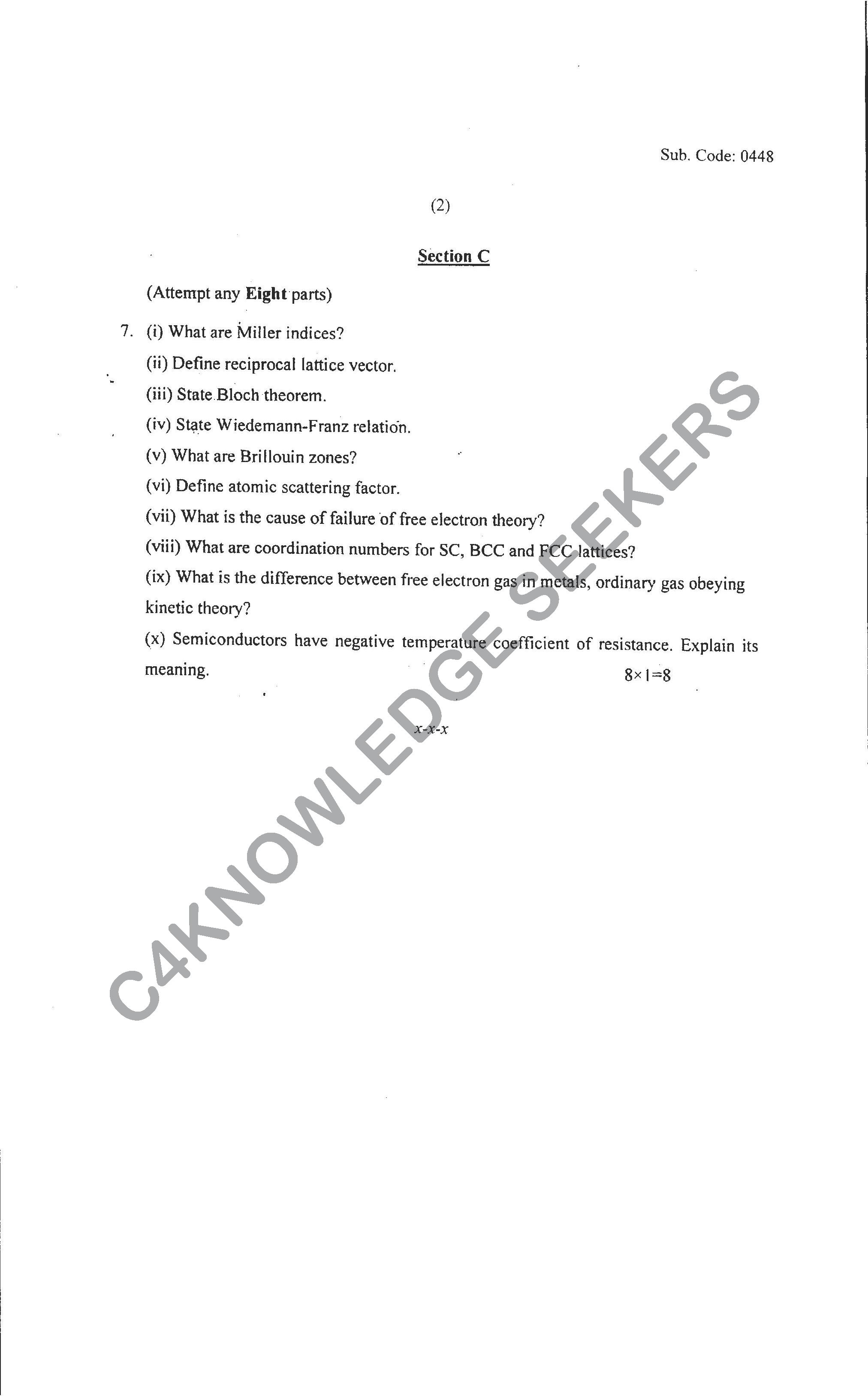 Question Paper 2021