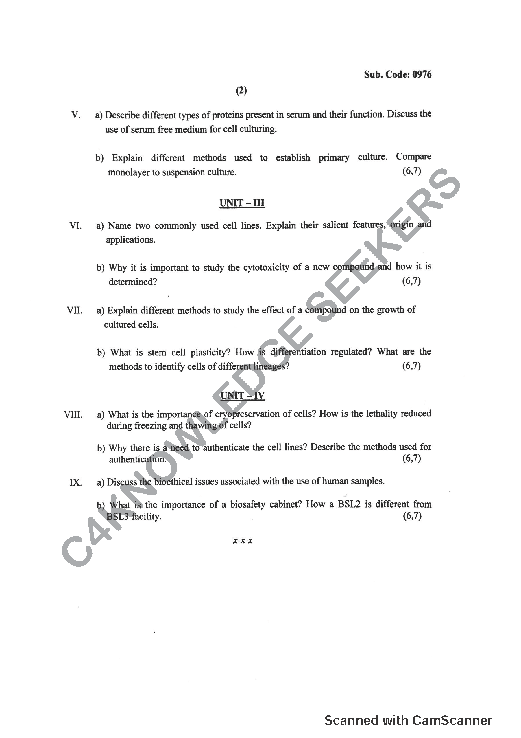 Question Paper 2018