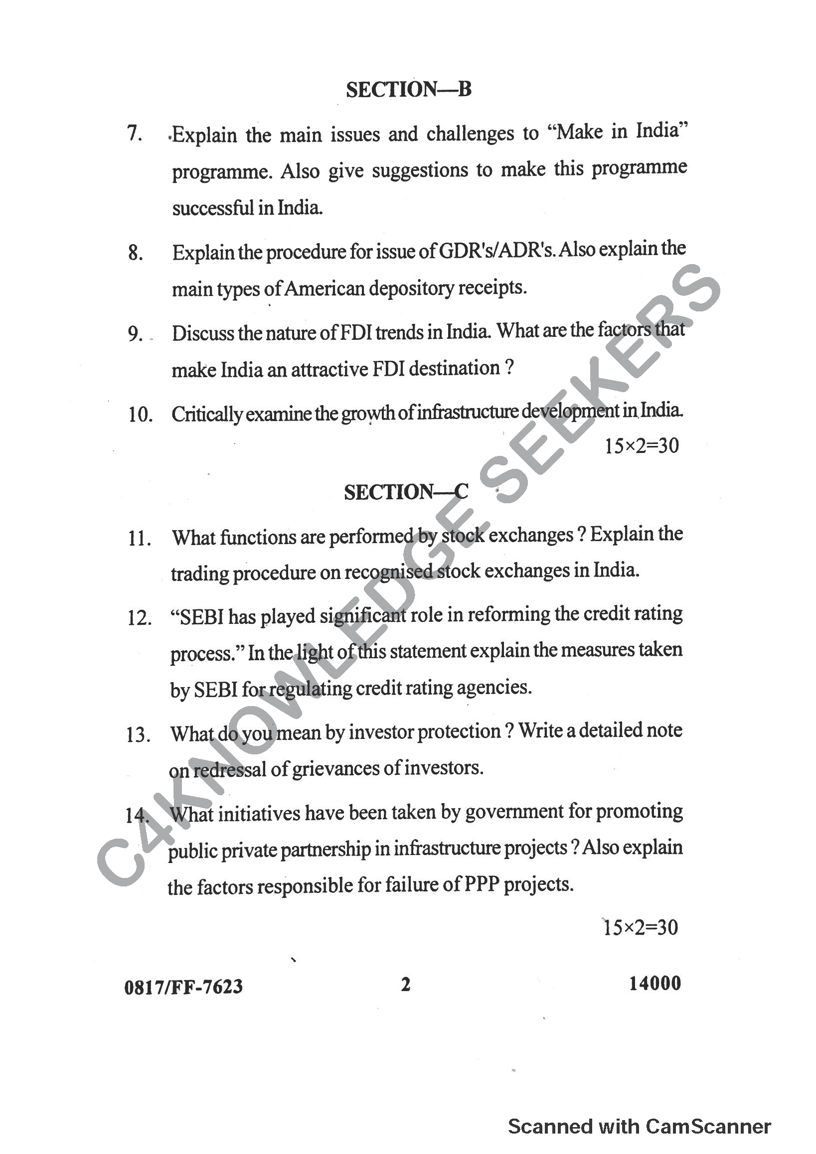 Question Paper 2019
